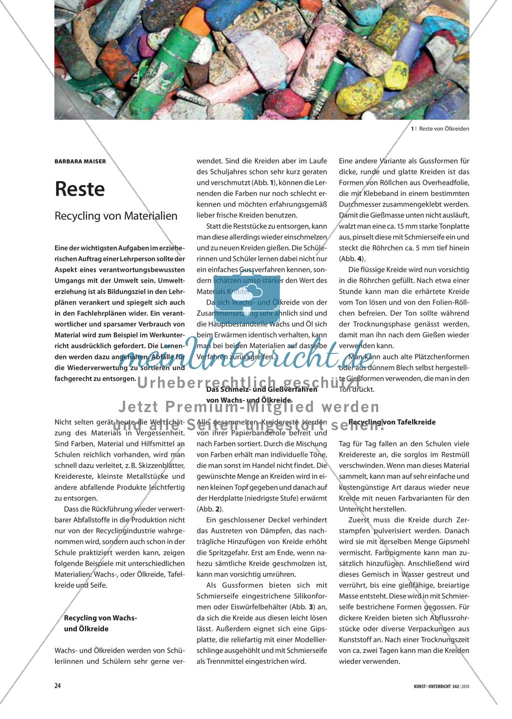 Reste - Recycling von Materialien Preview 1