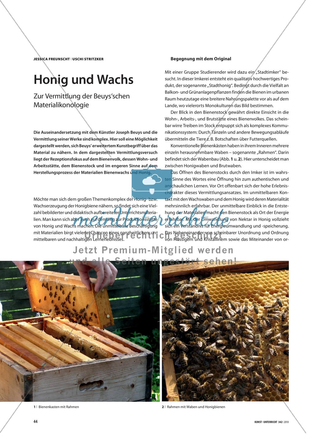 Honig und Wachs - Zur Vermittlung der Beuys‘schen Materialikonologie Preview 1