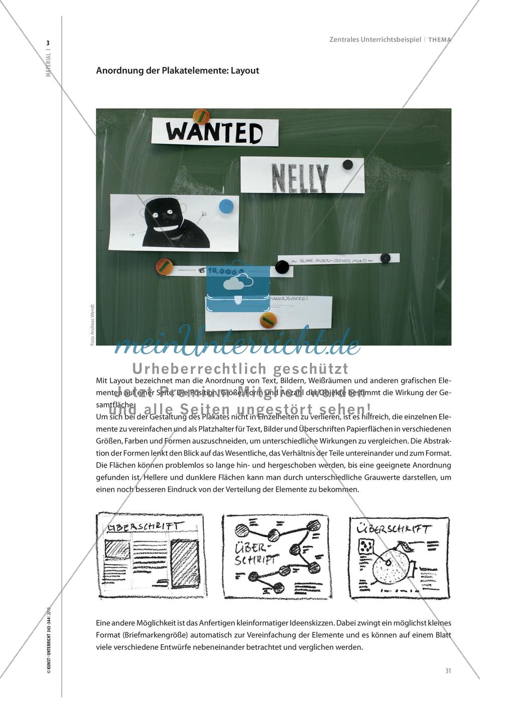 Wanted! - Schrift und Plakatgestaltung in der Grundschule Preview 11