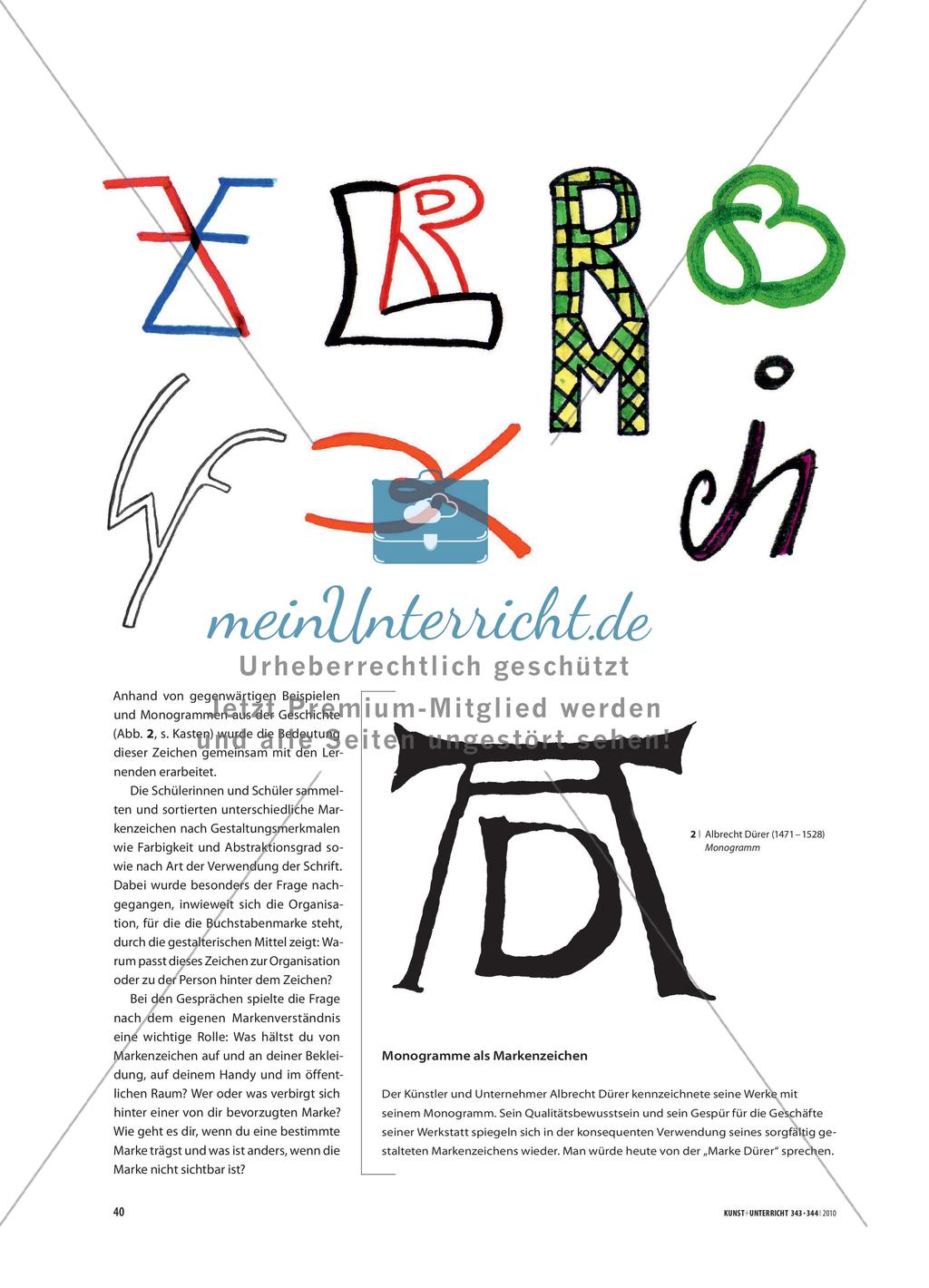 Mein Monogramm - Logogestaltung mit einzelnen Buchstaben Preview 2