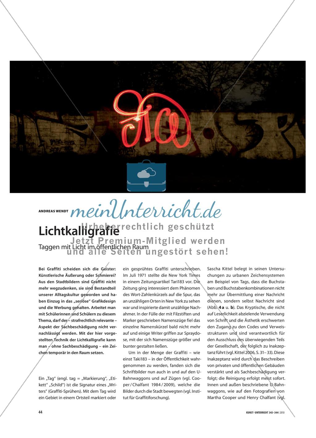 Lichtkalligrafie - Taggen mit Licht im öffentlichen Raum Preview 1