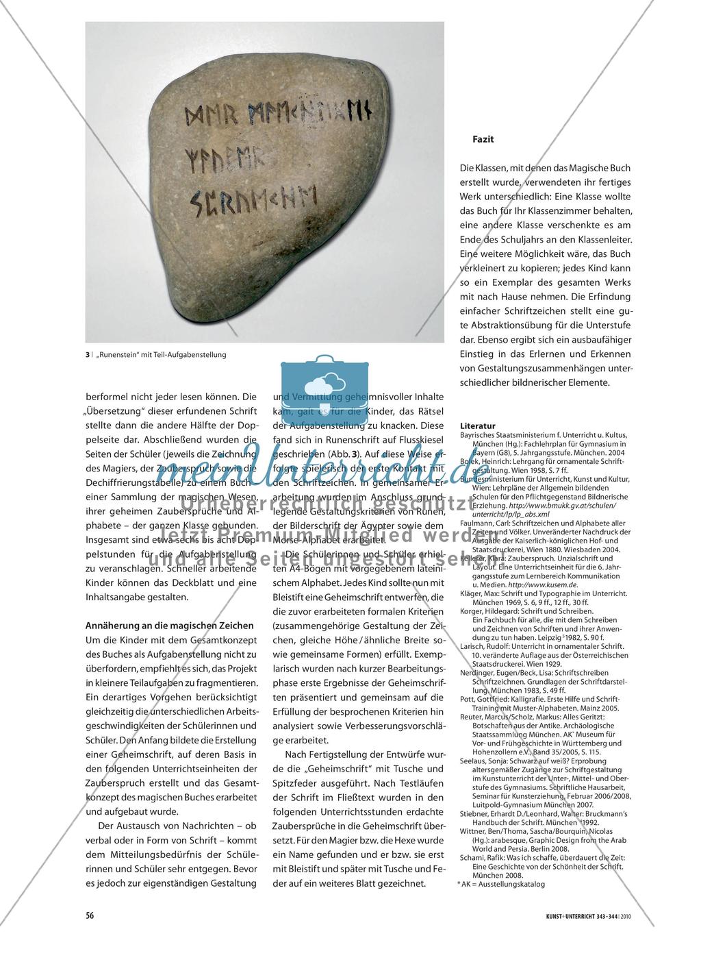 Schrift schreiben - Kalligraphie im Kunstunterricht Preview 3