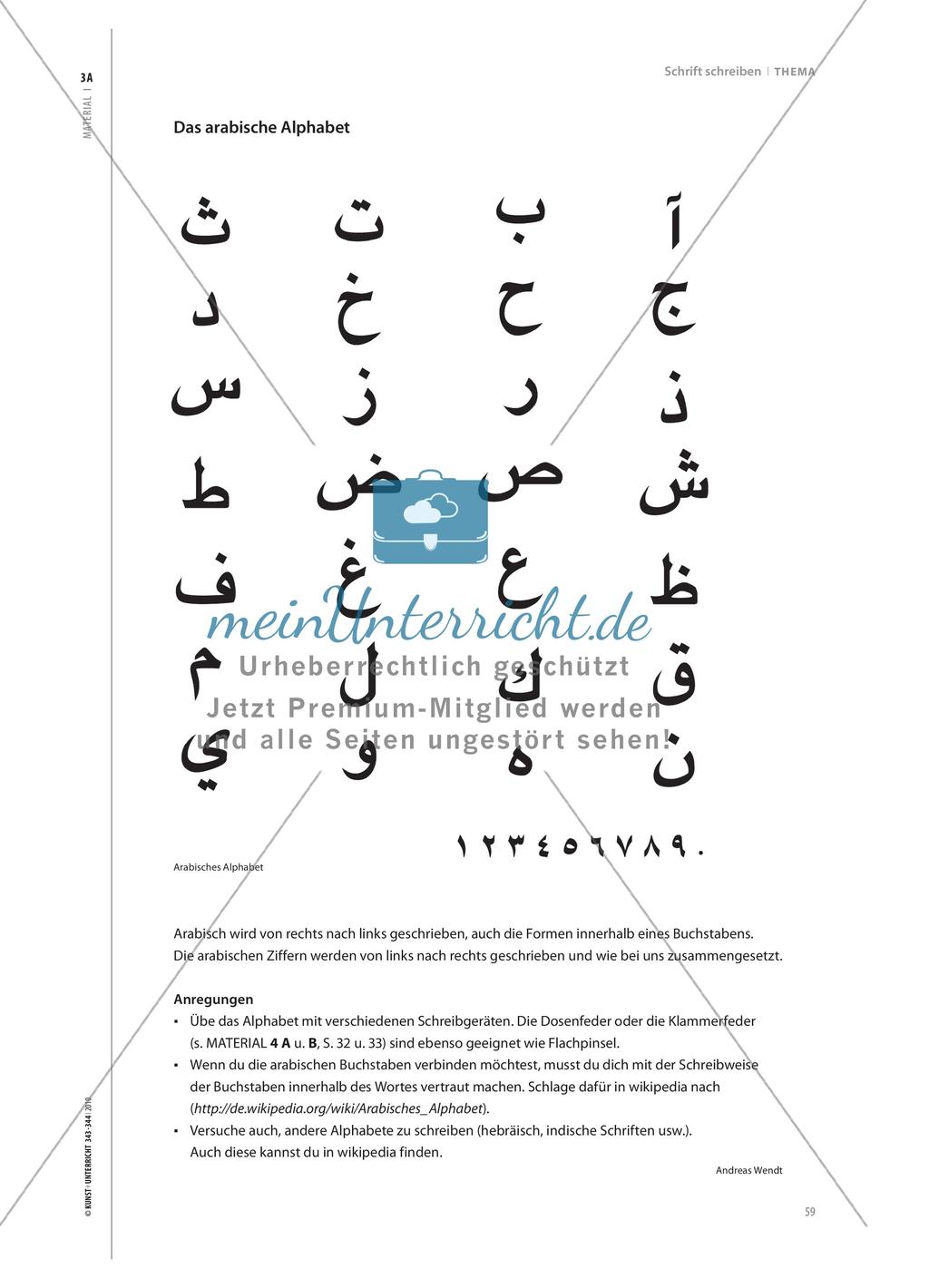 Schrift schreiben - Kalligraphie im Kunstunterricht Preview 6