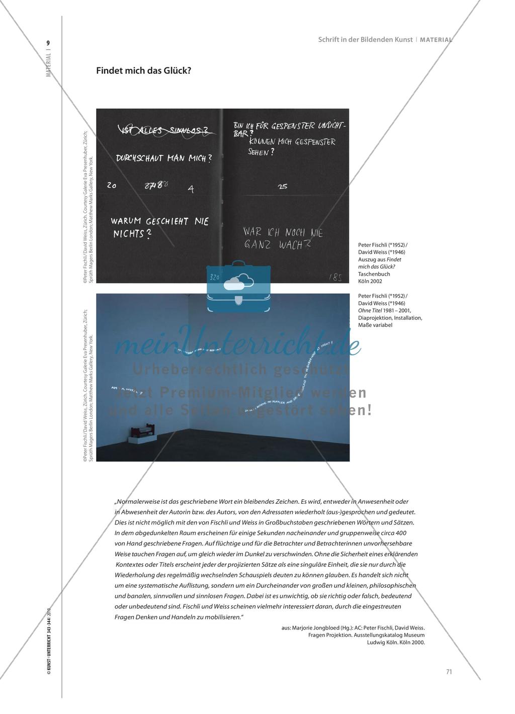 Schrift in der Bildenden Kunst Preview 11