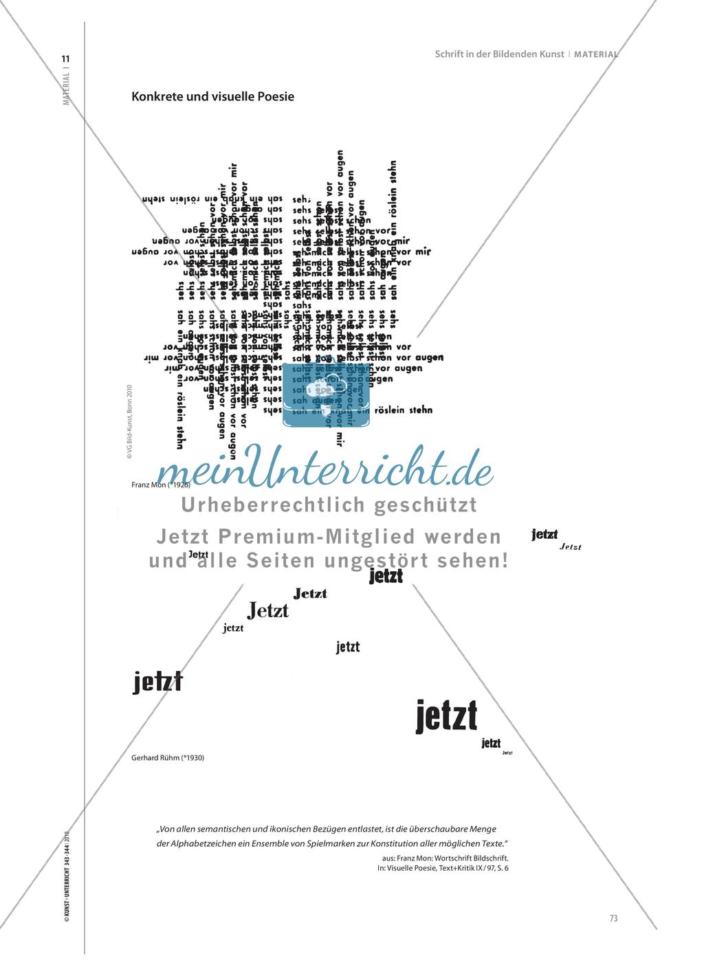 Schrift in der Bildenden Kunst Preview 13