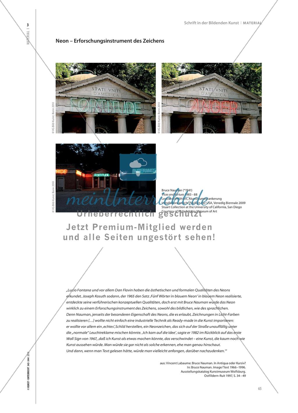 Schrift in der Bildenden Kunst Preview 5