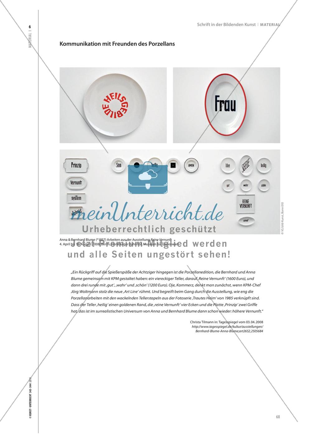 Schrift in der Bildenden Kunst Preview 8