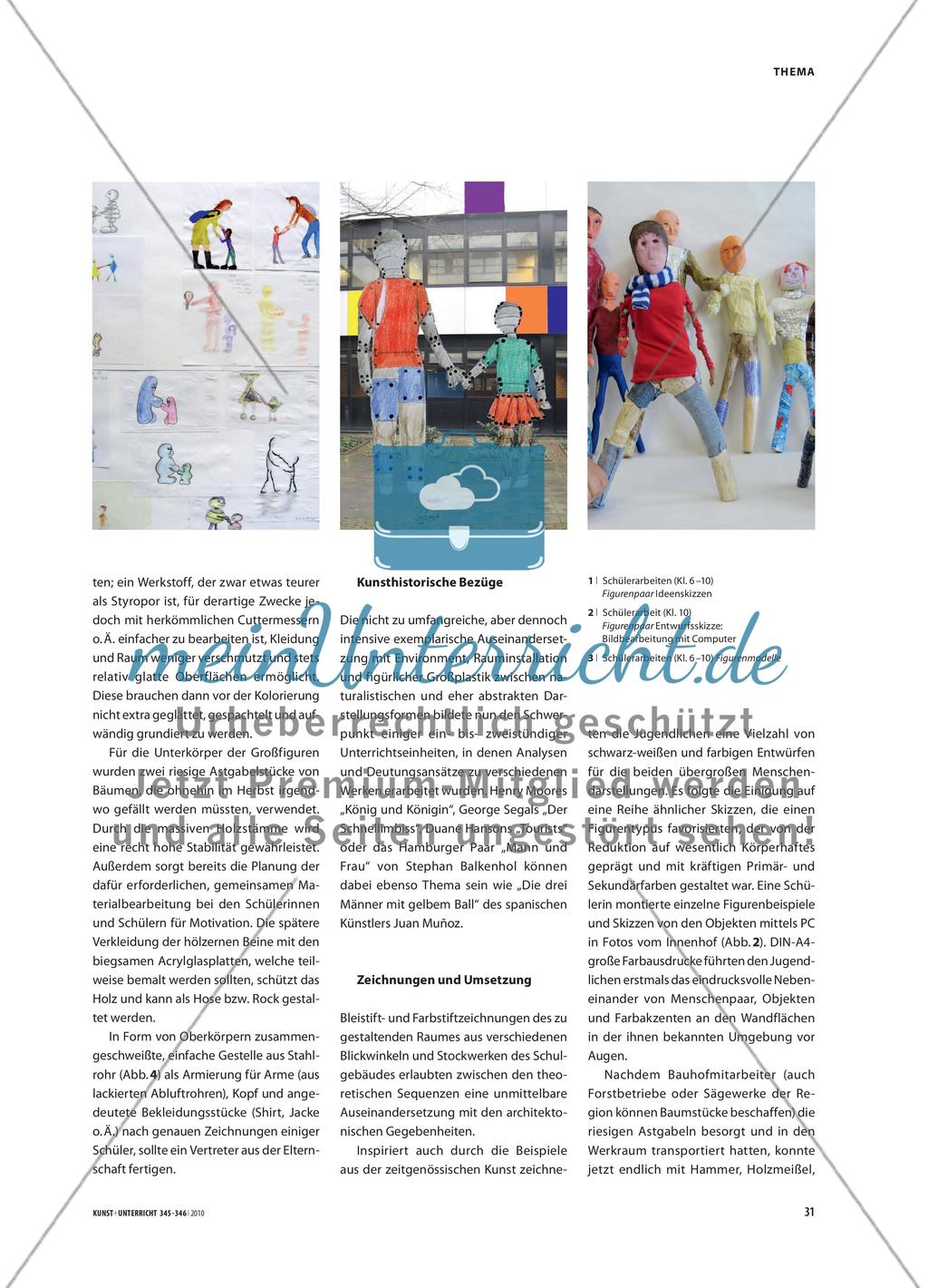 Baumstamm, Acrylglas und Stahlwolle - Rauminstallation als Projekt in der Mittelstufe Preview 2