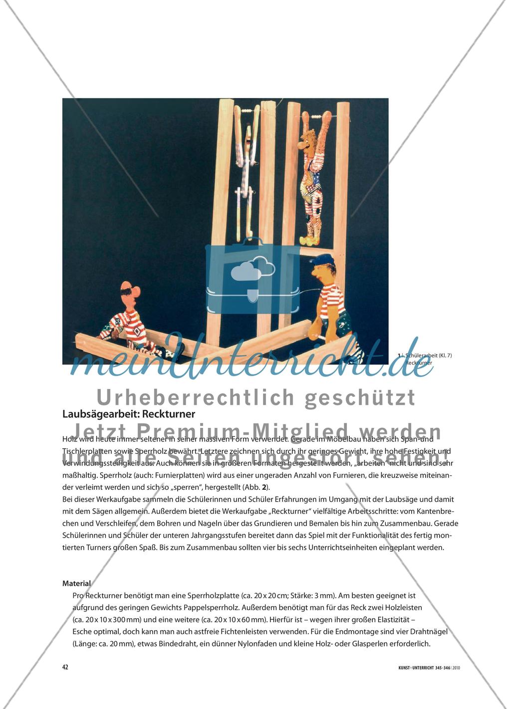 Laubsägearbeit: Reckturner Preview 1