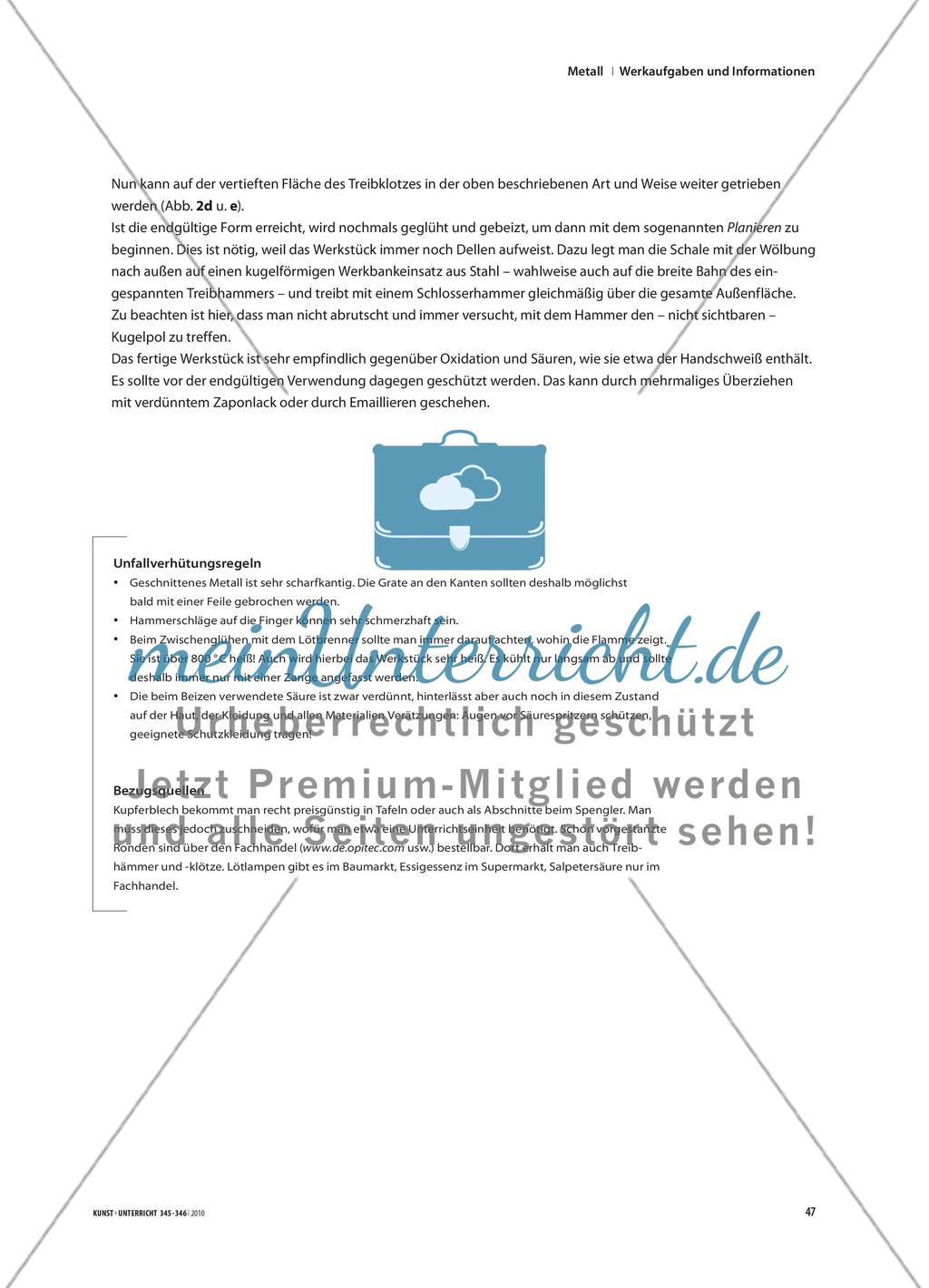 Treiben einer Kupferschale Preview 3