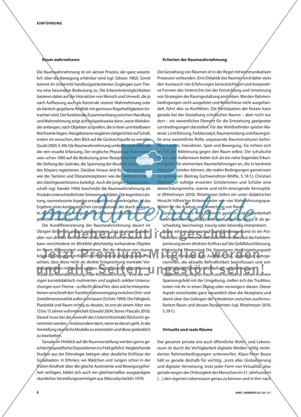 Wohnen. Raum erfahren. Raum gestalten - Koordination einer Erkundung Preview 3