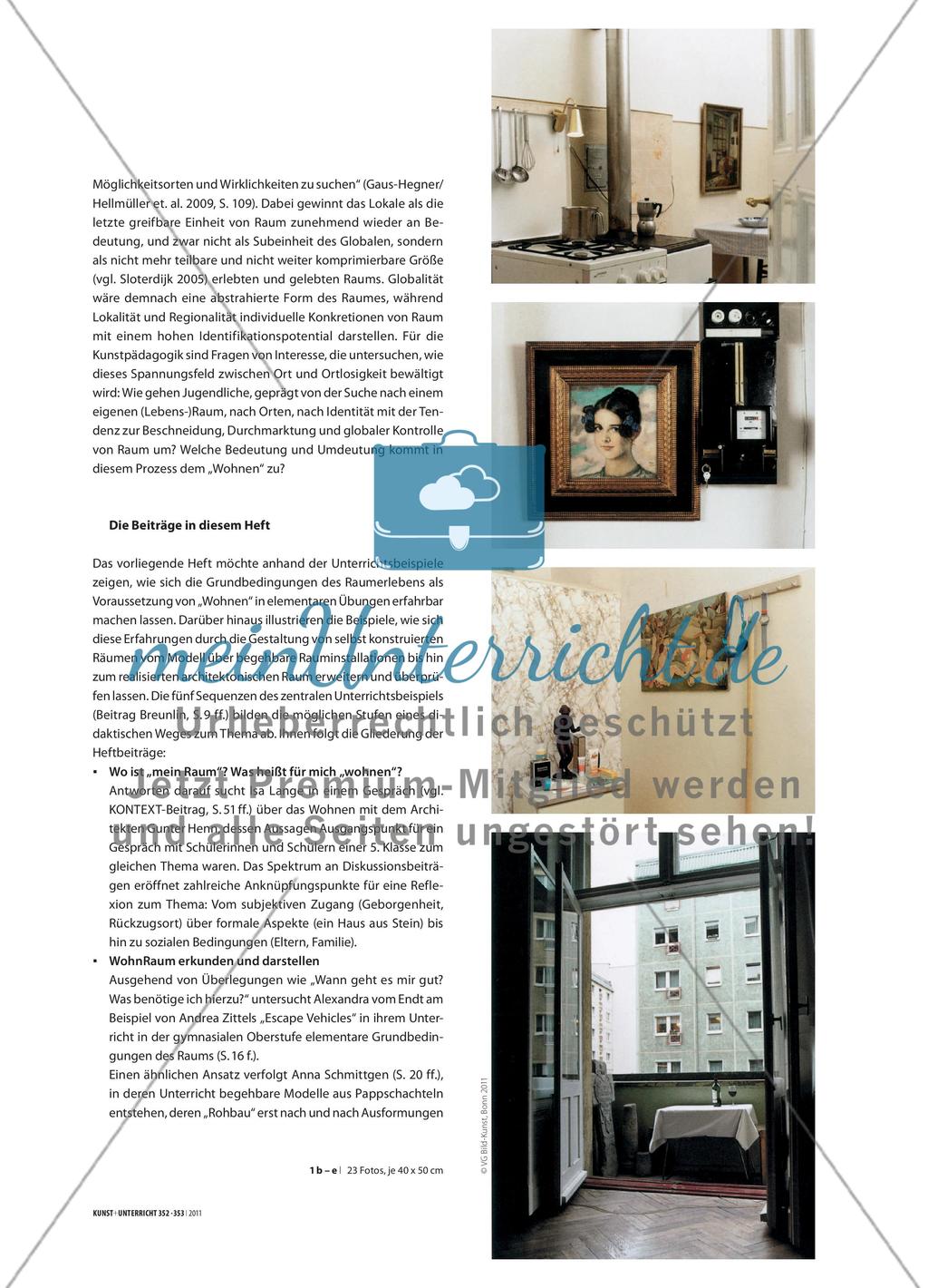 Wohnen. Raum erfahren. Raum gestalten - Koordination einer Erkundung Preview 4