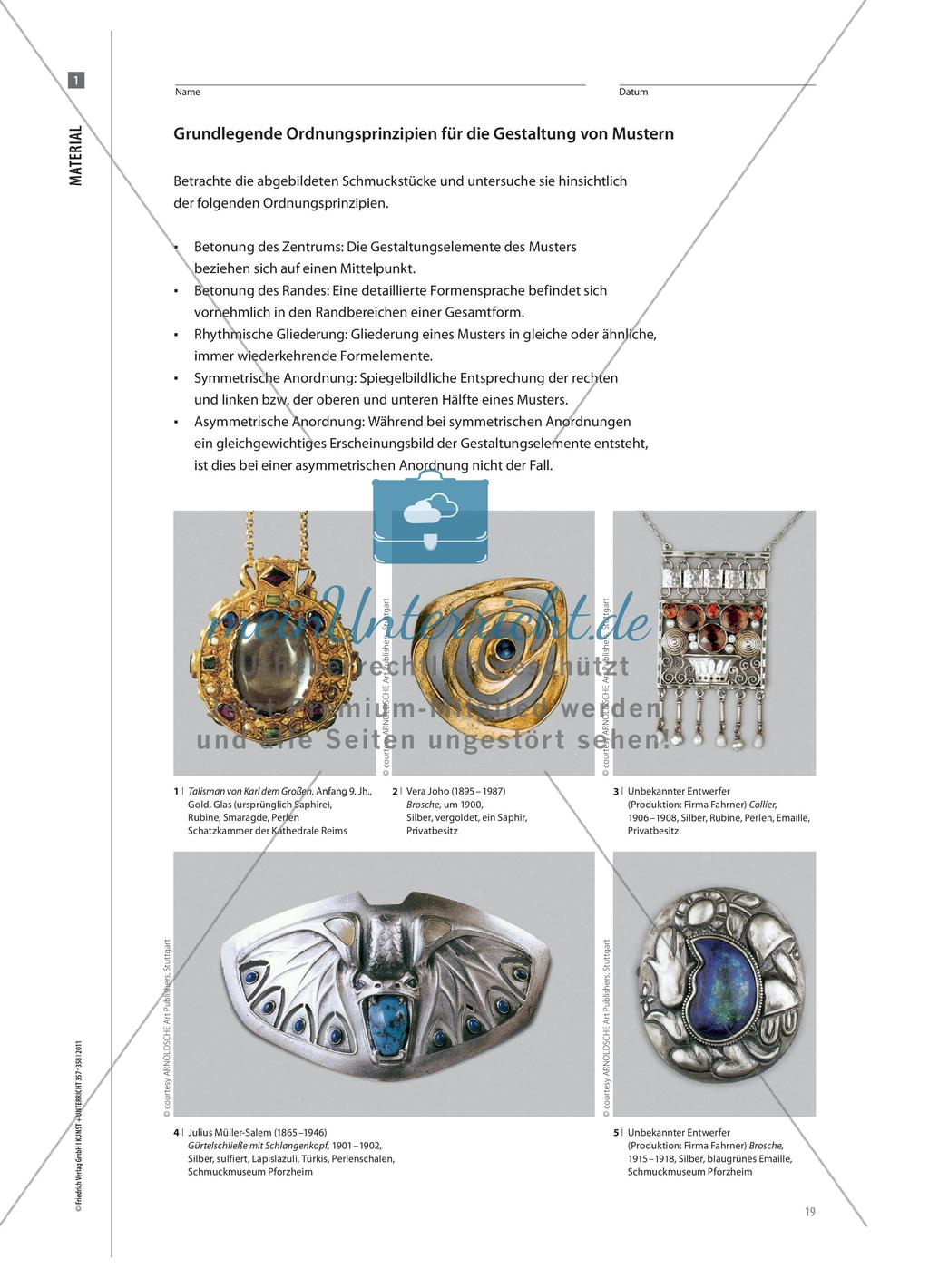 Entwerfen und Gestalten eines Talismans in der Technik des Gips-Negativ-Schnitts Preview 8