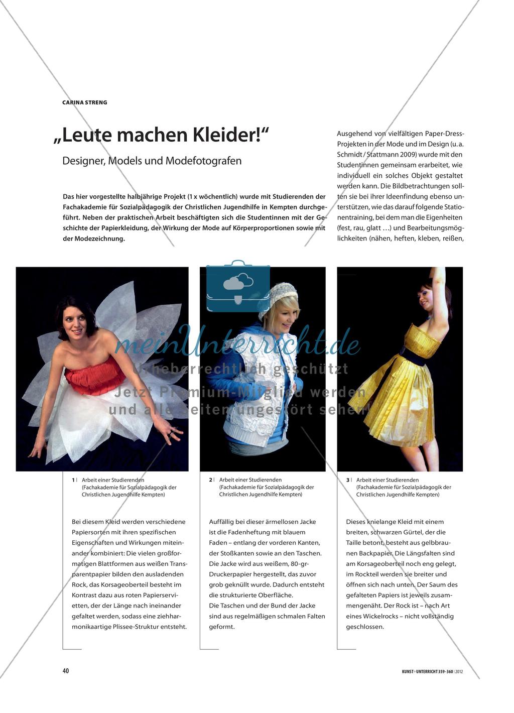 „Leute machen Kleider!“ - Designer, Models und Modefotografen Preview 1
