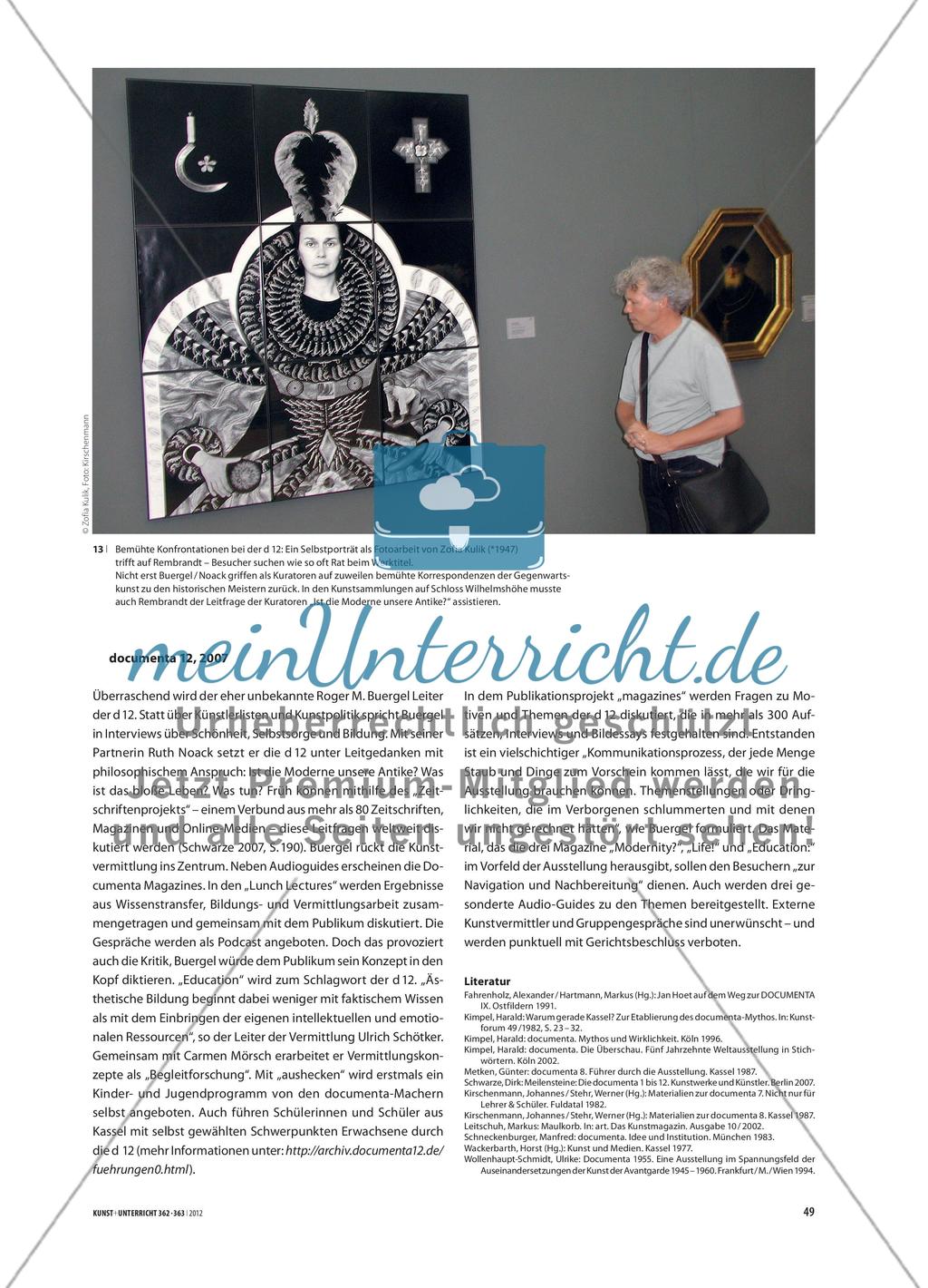 „Improvisation mit Deutungshilfe“ - Kalkulierte und inszenierte Vermittlung am Beispiel documenta Preview 10