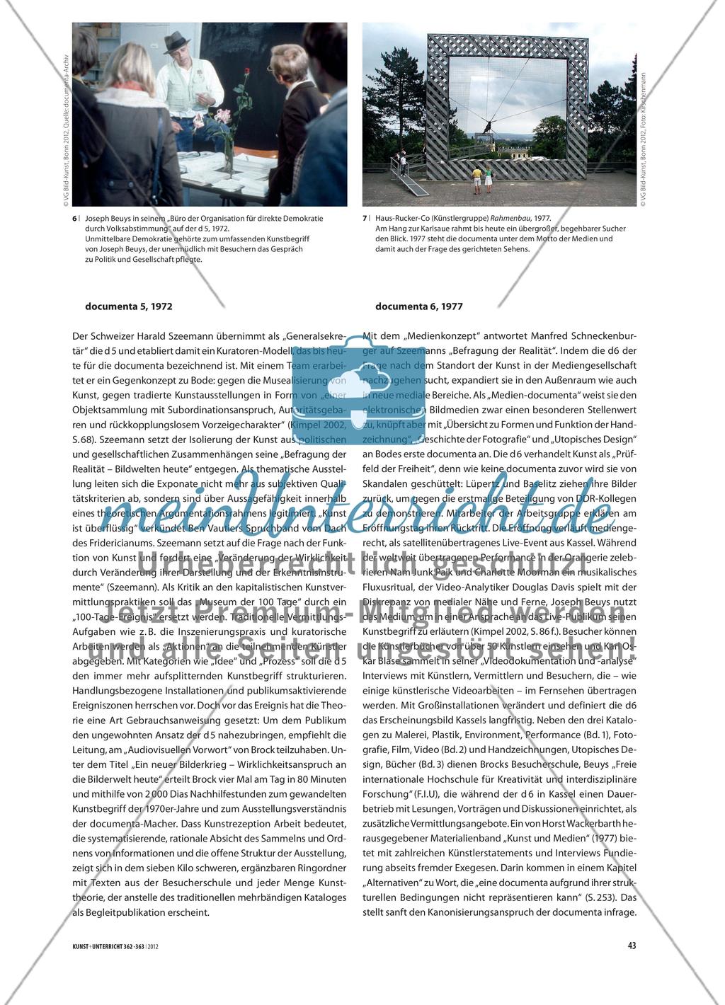 „Improvisation mit Deutungshilfe“ - Kalkulierte und inszenierte Vermittlung am Beispiel documenta Preview 4