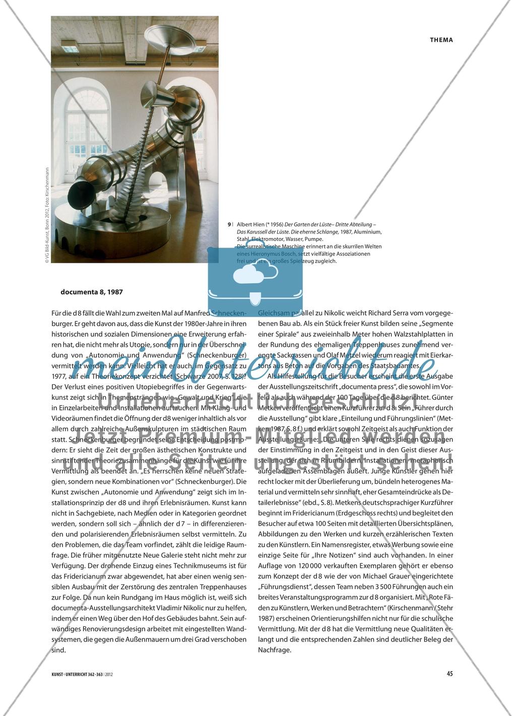 „Improvisation mit Deutungshilfe“ - Kalkulierte und inszenierte Vermittlung am Beispiel documenta Preview 6