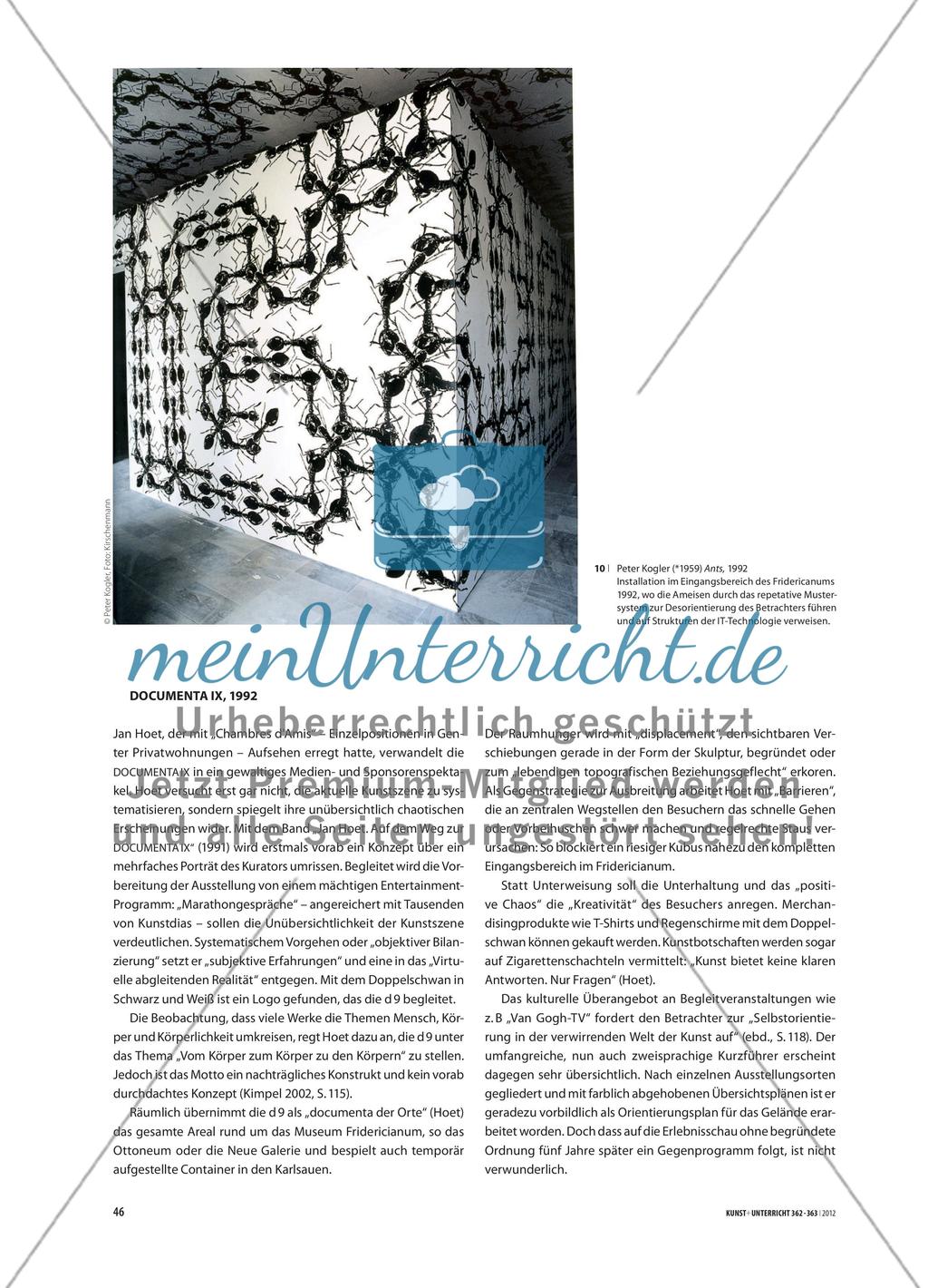 „Improvisation mit Deutungshilfe“ - Kalkulierte und inszenierte Vermittlung am Beispiel documenta Preview 7