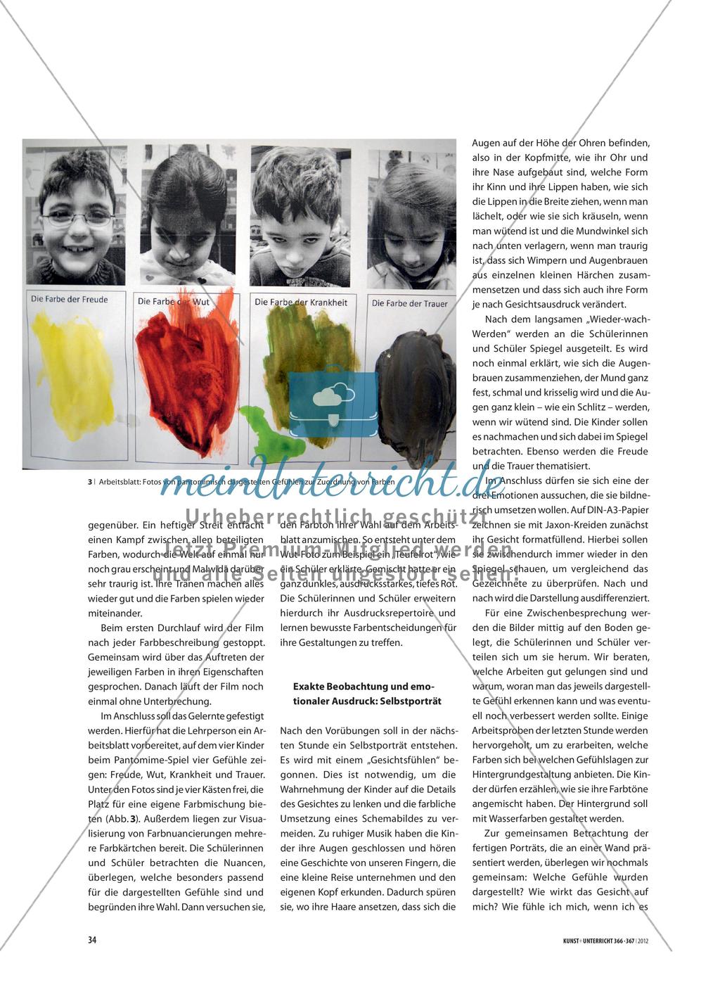 Gefühle sind wie Farben - Darstellung von Gefühlen im Selbstporträt Preview 3