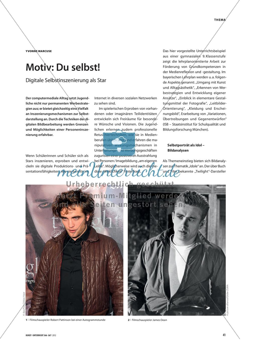 Motiv: Du selbst! - Digitale Selbstinszenierung als Star Preview 1