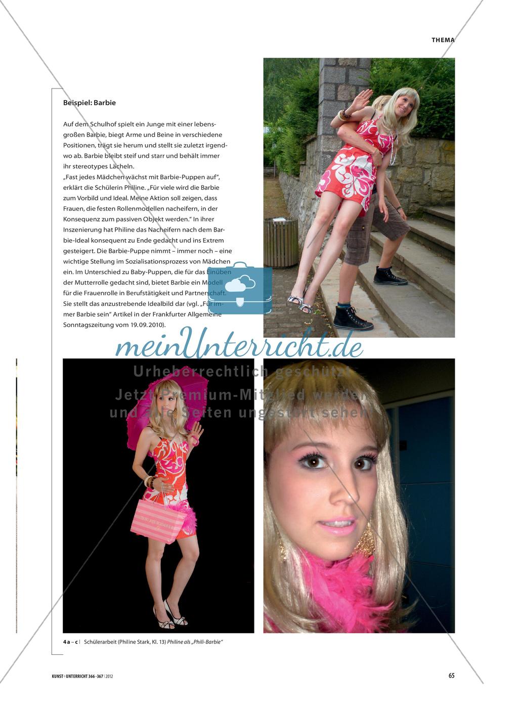 Selbstinszenierung im Kunstunterricht - Ikonen der Weiblichkeit und der 