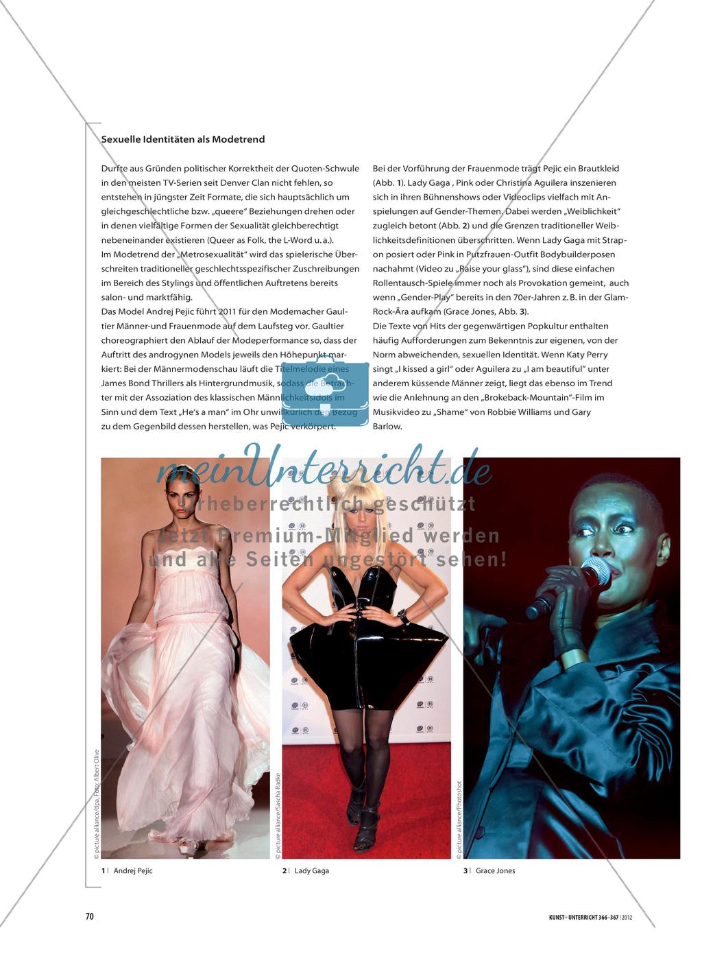 Selbstinszenierung im Kunstunterricht - Ikonen der Weiblichkeit und der 