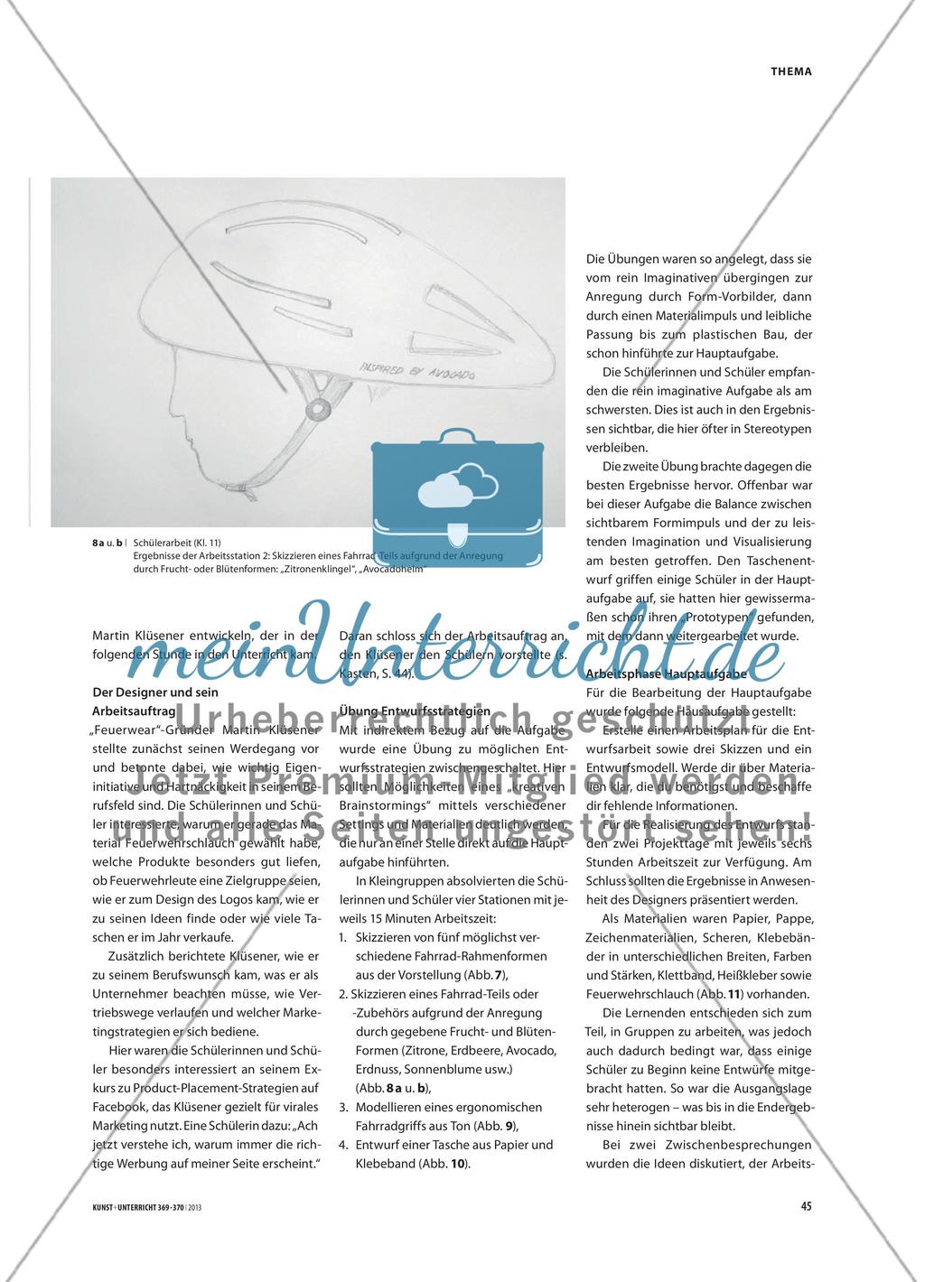 Zur Sache kommen - Design im Kontext des Themas „Fahrrad“ in der Jahrgangsstufe 11 Preview 6