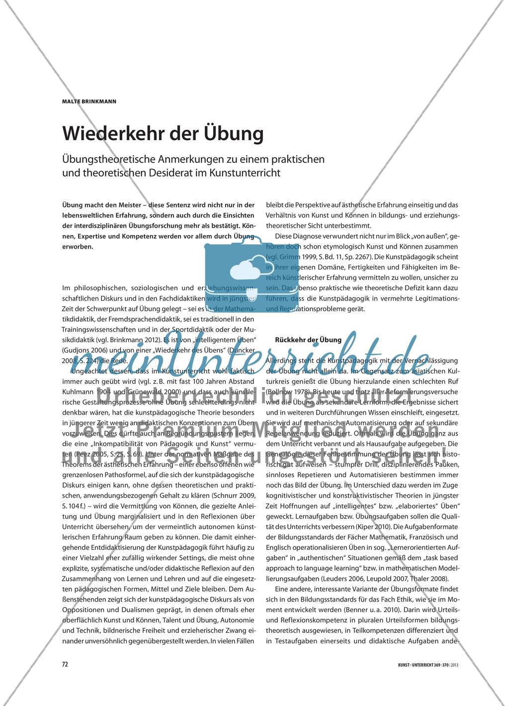 Wiederkehr der Übung Preview 1