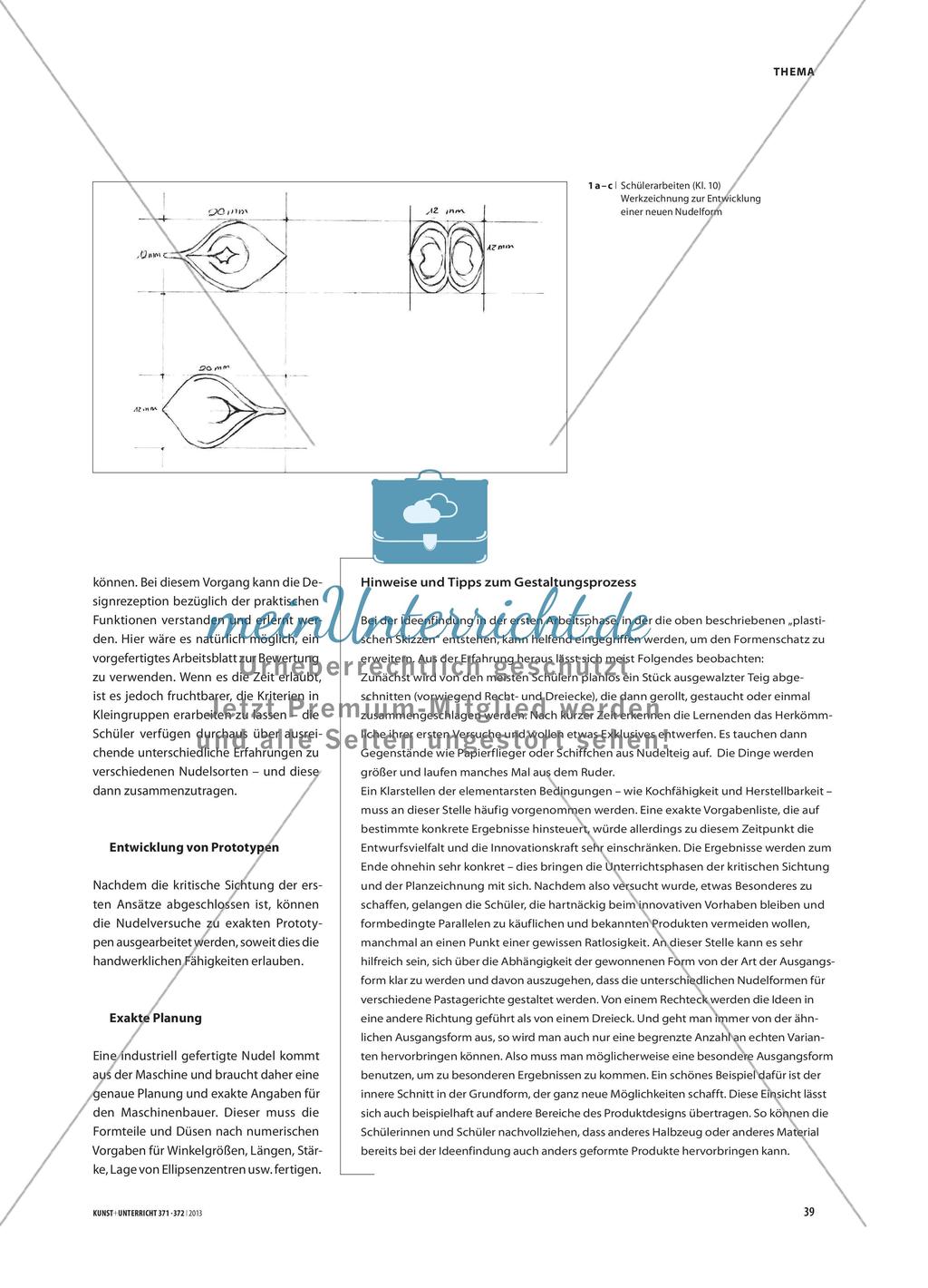 Nudel-Design - Entwicklung eines essbaren Prototyps Preview 2