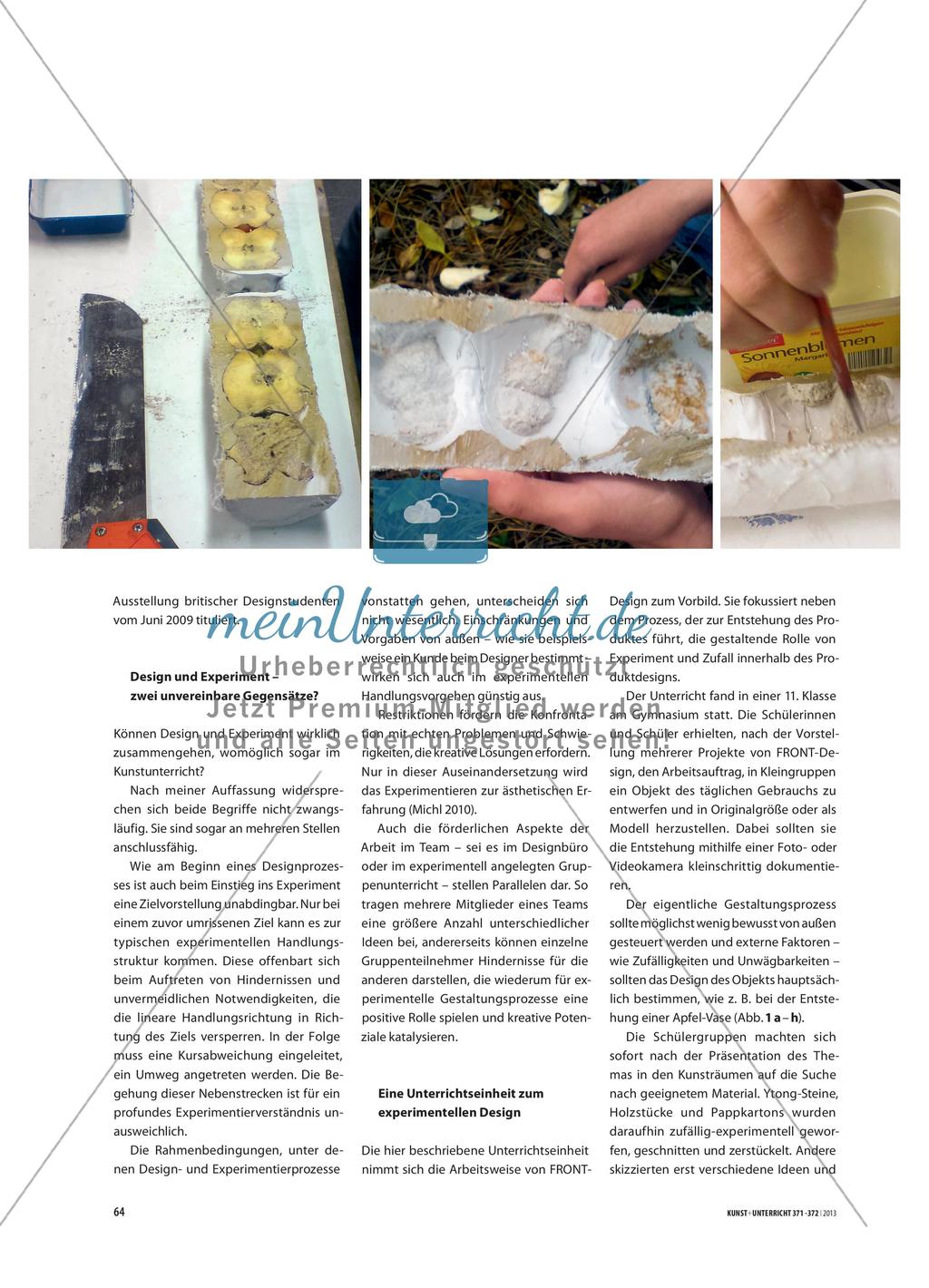 Design experimentell - Produktdesign im Kunstunterricht zwischen Zufall und Experiment Preview 2