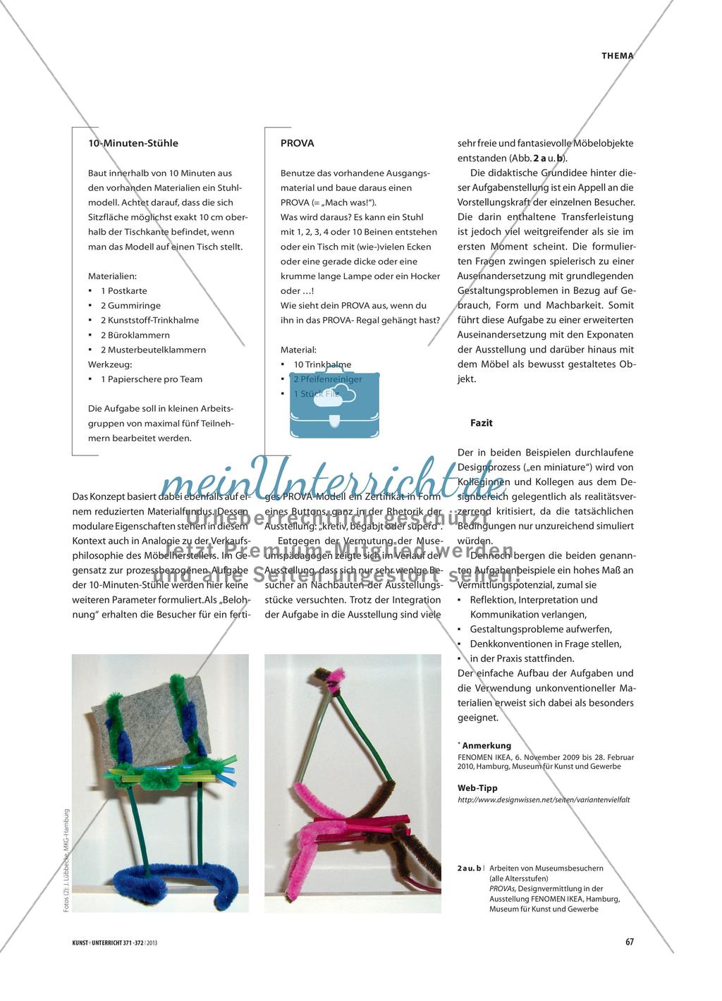 PROVA und die 10-Minuten-Stühle - Design en miniature Preview 2