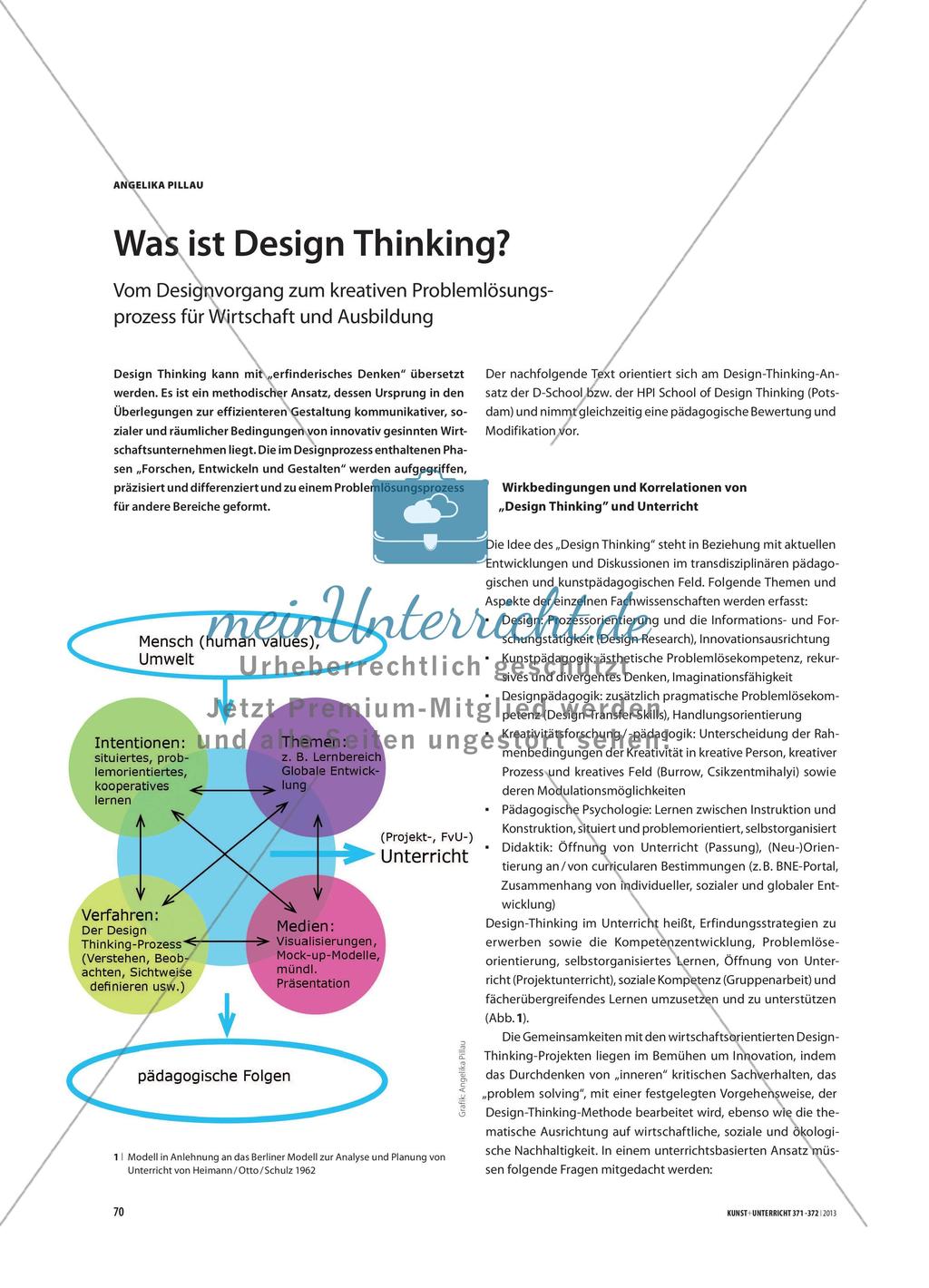 Was ist Design Thinking? - Vom Designvorgang zum kreativen Problemlösungsprozess für Wirtschaft und Ausbildung Preview 1