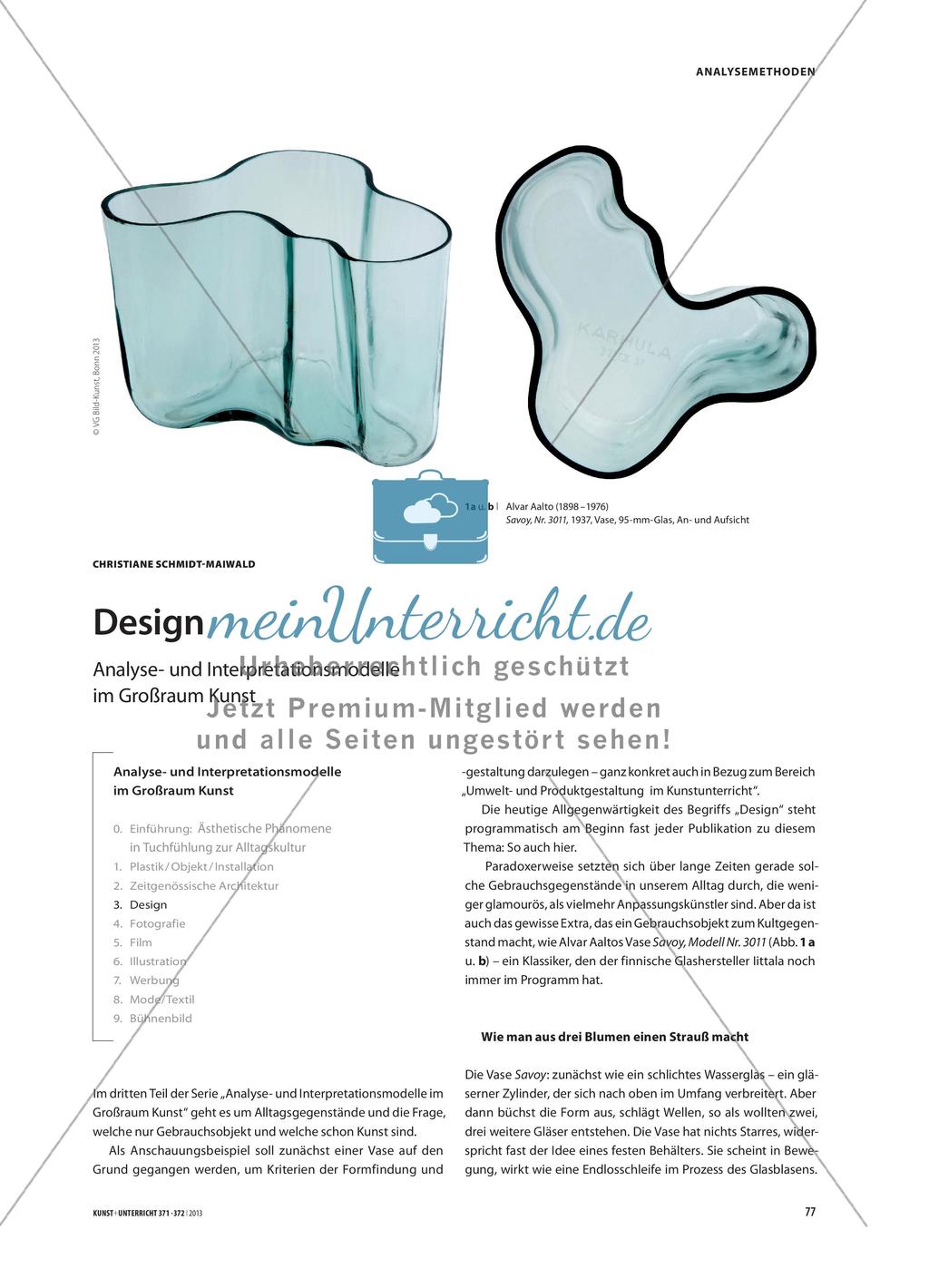 Design - Analyse- und Interpretationsmodelle im Großraum Kunst Preview 1