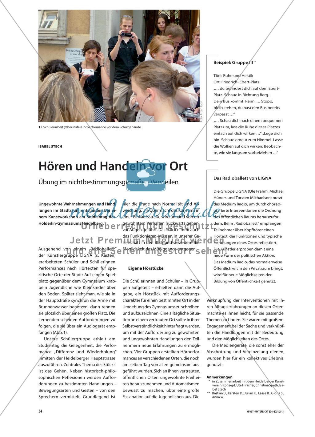 Hören und Handeln vor Ort - Übung im nichtbestimmungsgemäßen Verweilen Preview 1