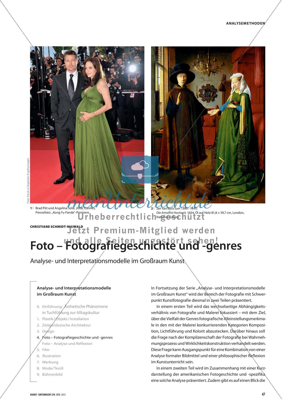 Foto – Fotografiegeschichte und -genres: Analyse- und Interpretationsmodelle im Großraum Kunst Preview 1
