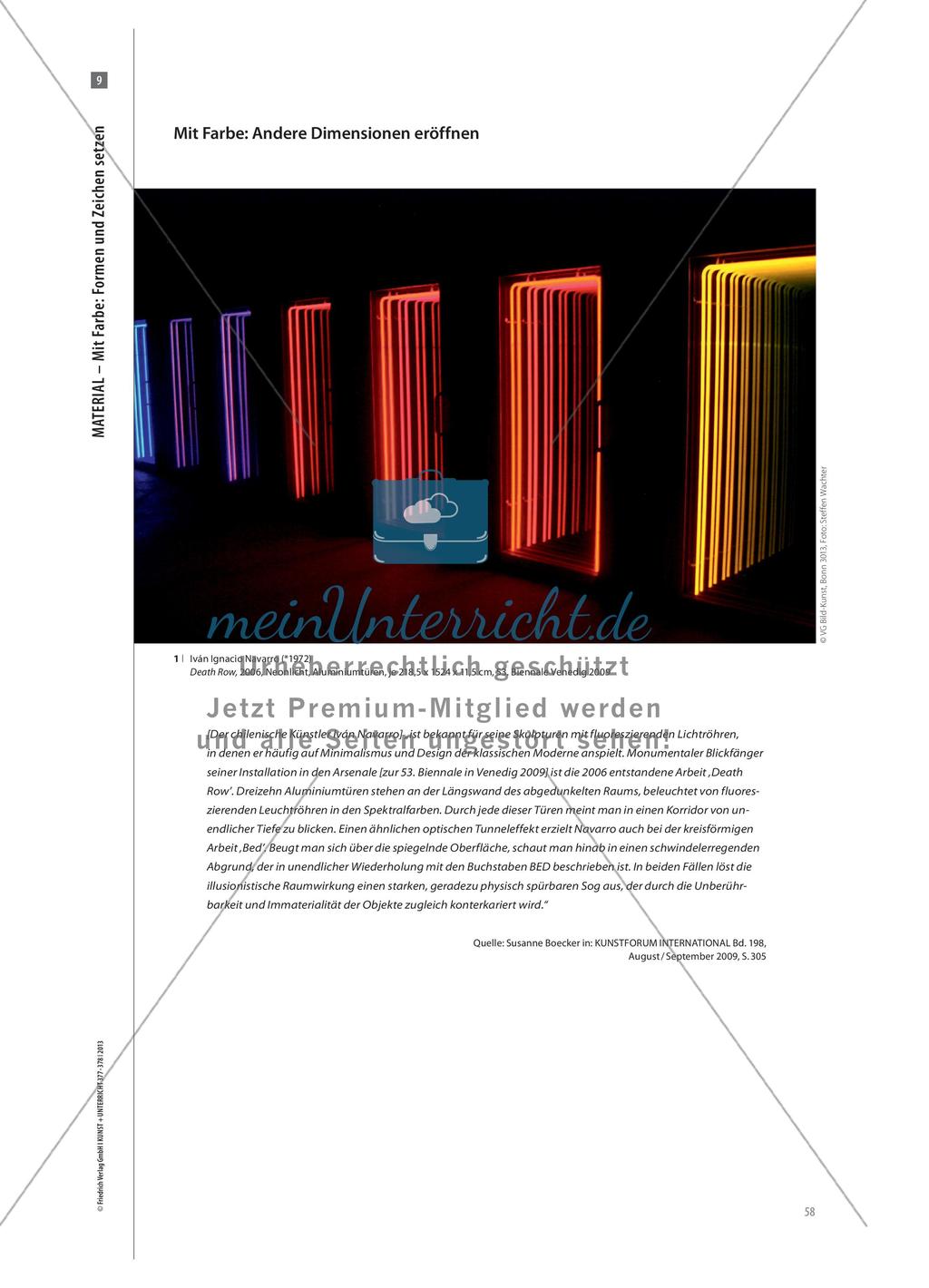 Material-Teil: Formgebung und Wirkung von Farbe in der bildenden Kunst Preview 13
