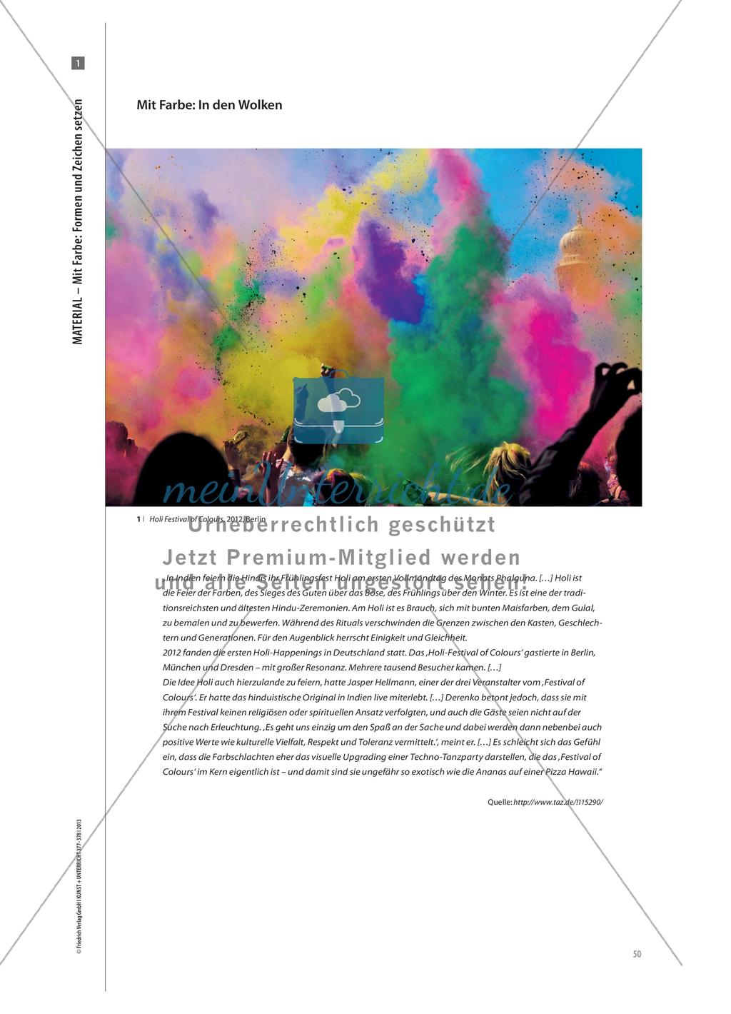 Material-Teil: Formgebung und Wirkung von Farbe in der bildenden Kunst Preview 5