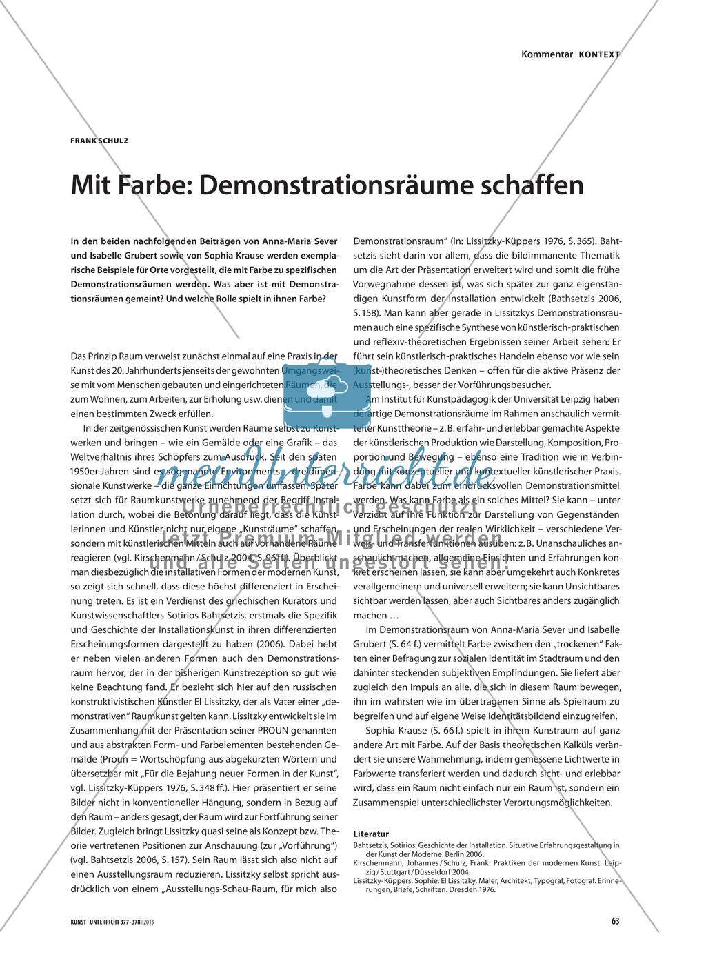 Farben und ihre Bedeutung in Demonstrationsräumen Preview 1