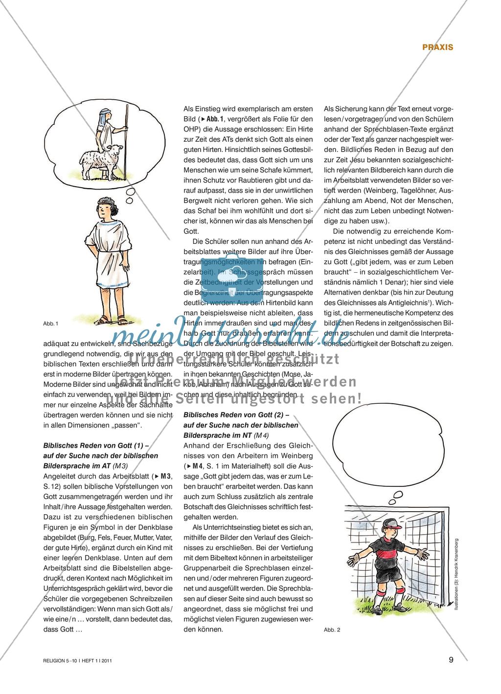… von Gott reden?! - Moderne Bilder für Gott finden und für einen Schulgottesdienst gestalten Preview 2
