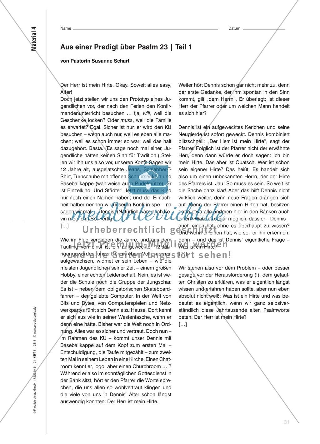 Wozu eigentlich Gott? - Eigene Glaubensvorstellungen und -erfahrungen wahrnehmen und beurteilen Preview 6