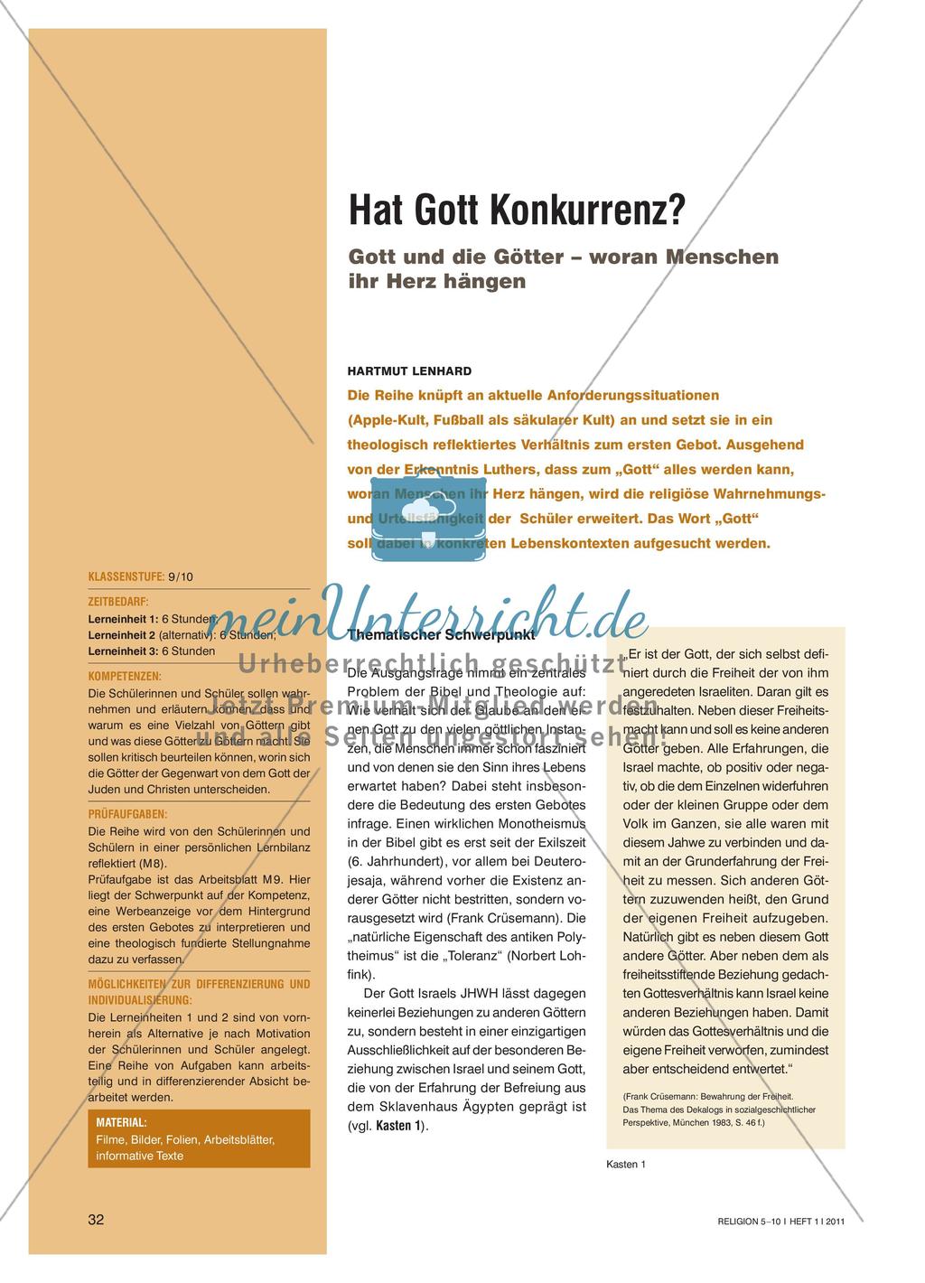 Hat Gott Konkurrenz?: Gott und die Götter – woran Menschen ihr Herz hängen Preview 1