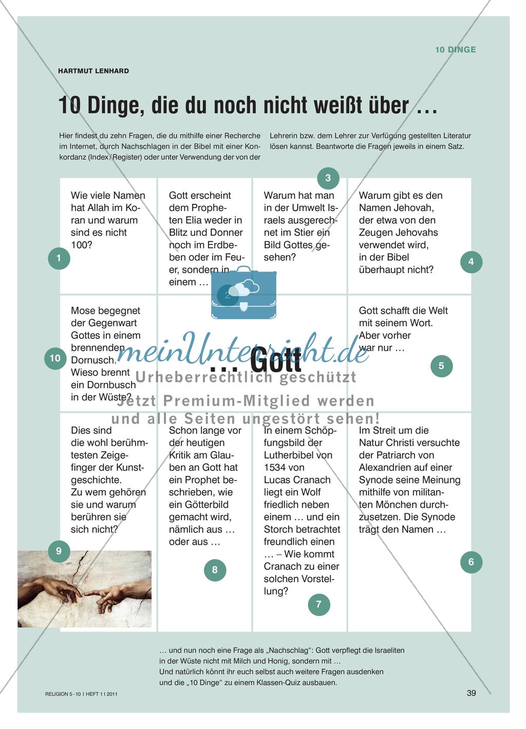 10 Dinge, die du noch nicht weißt über Gott Preview 1