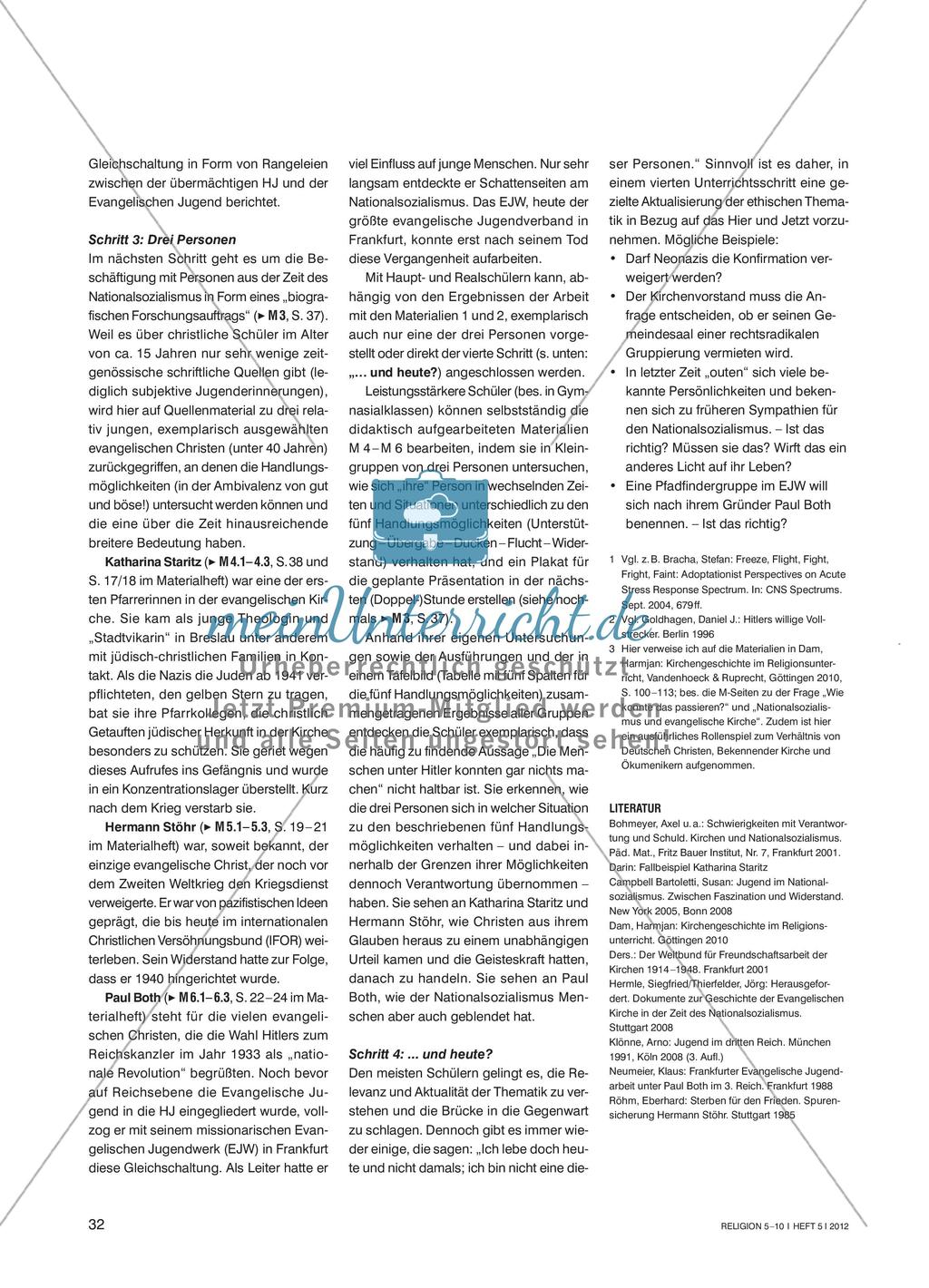 Nicht nur gut oder böse? - Handlungsmöglichkeiten für junge Christen in der Zeit des Nationalsozialismus Preview 3