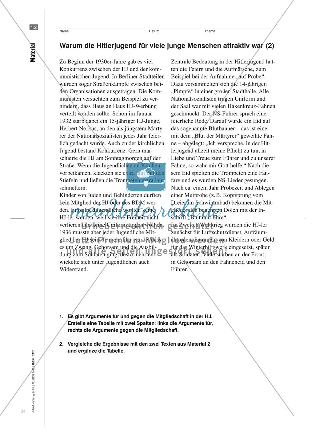 Nicht nur gut oder böse? - Handlungsmöglichkeiten für junge Christen in der Zeit des Nationalsozialismus Preview 5