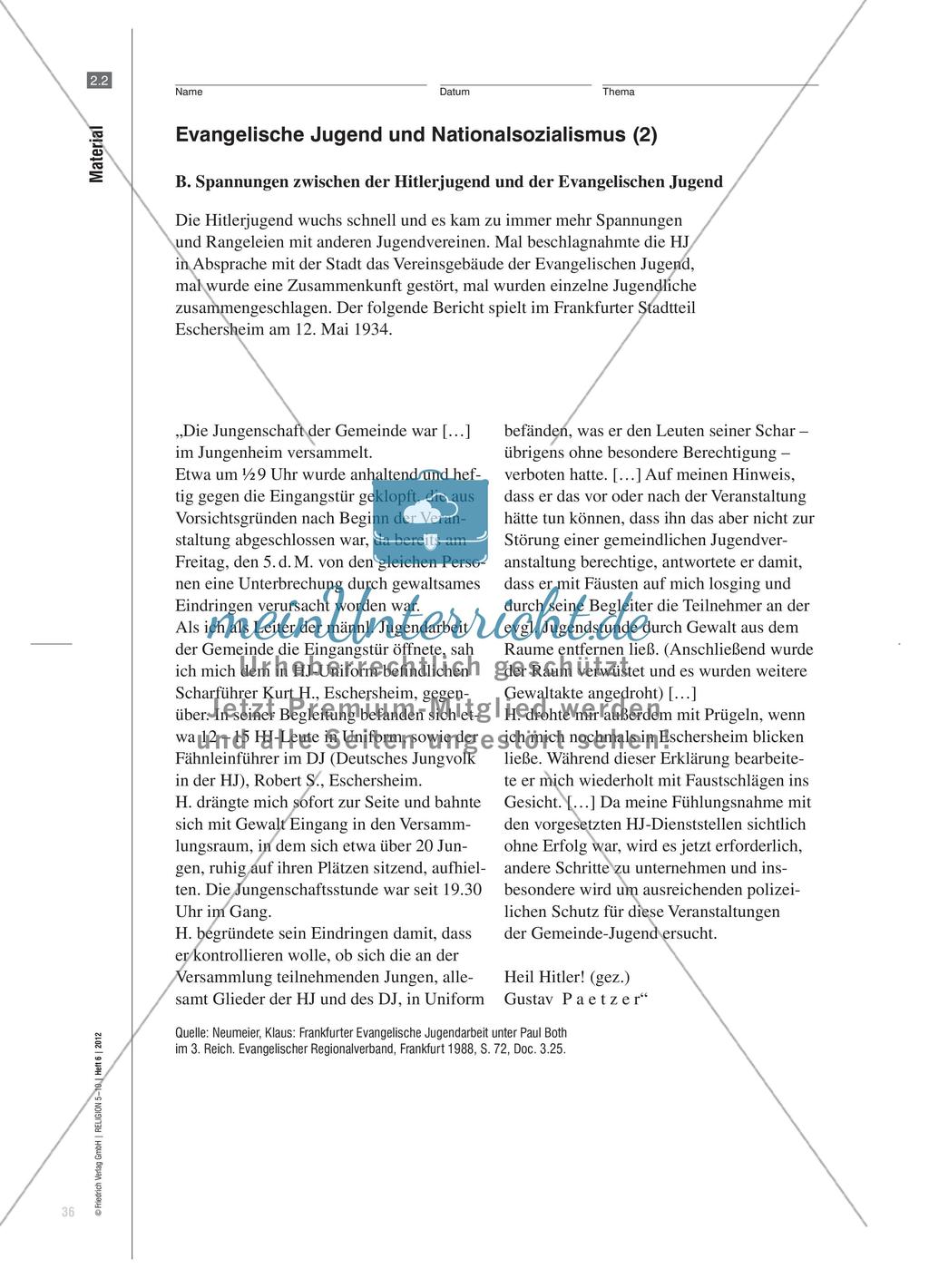 Nicht nur gut oder böse? - Handlungsmöglichkeiten für junge Christen in der Zeit des Nationalsozialismus Preview 7