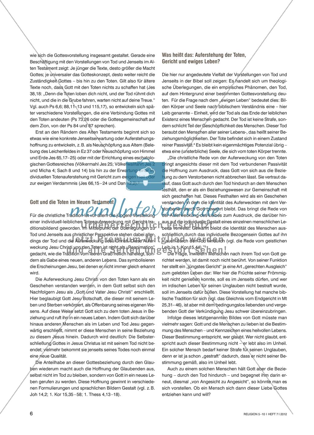 Was bleibt, wenn jemand stirbt? - Mit Kindern und Jugendlichen Vorstellungen über den Tod artikulieren und weiterentwickeln Preview 3