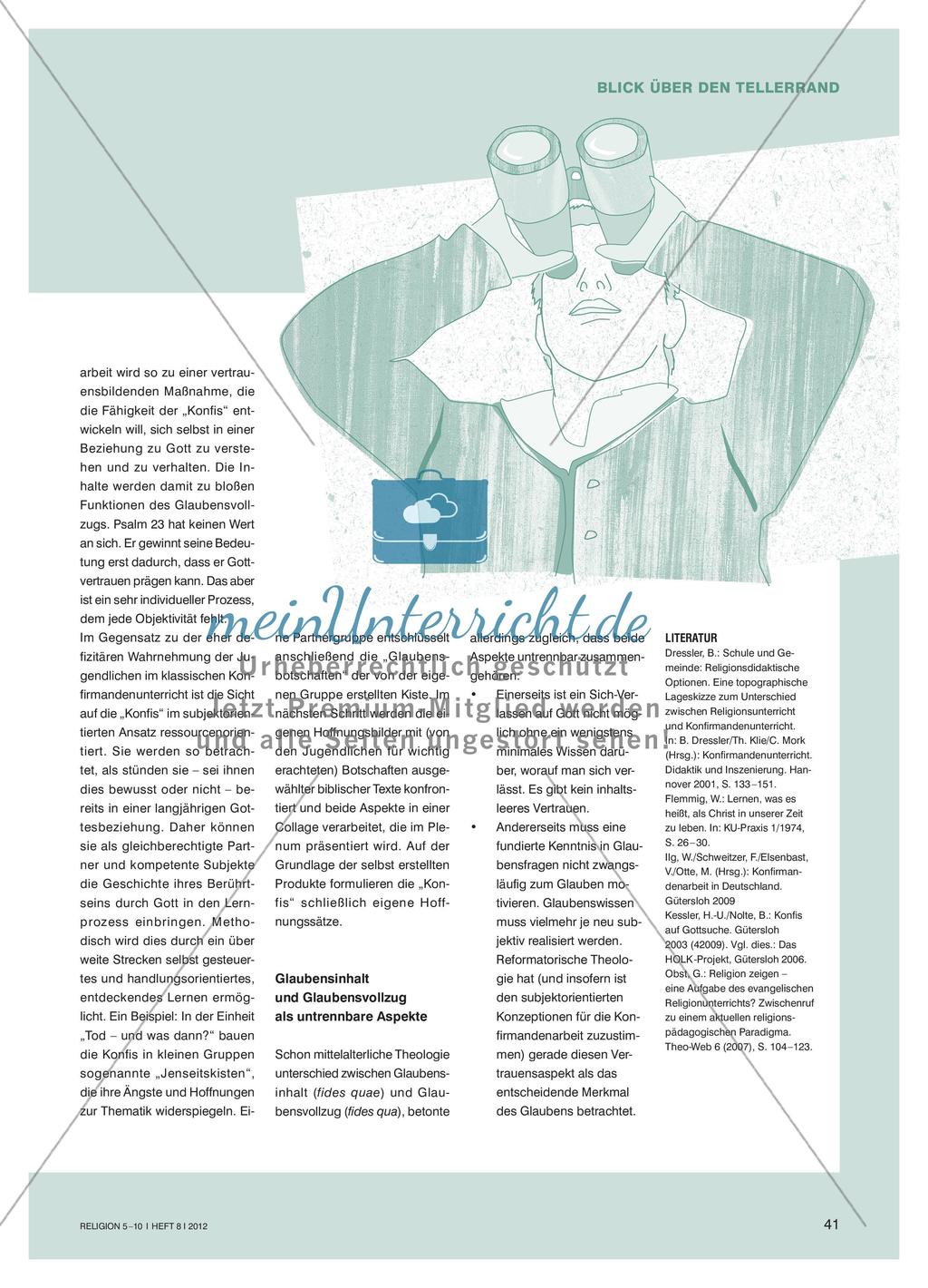 Die Aufgabe der Konfirmandenarbeit und didaktische Aspekte Preview 2