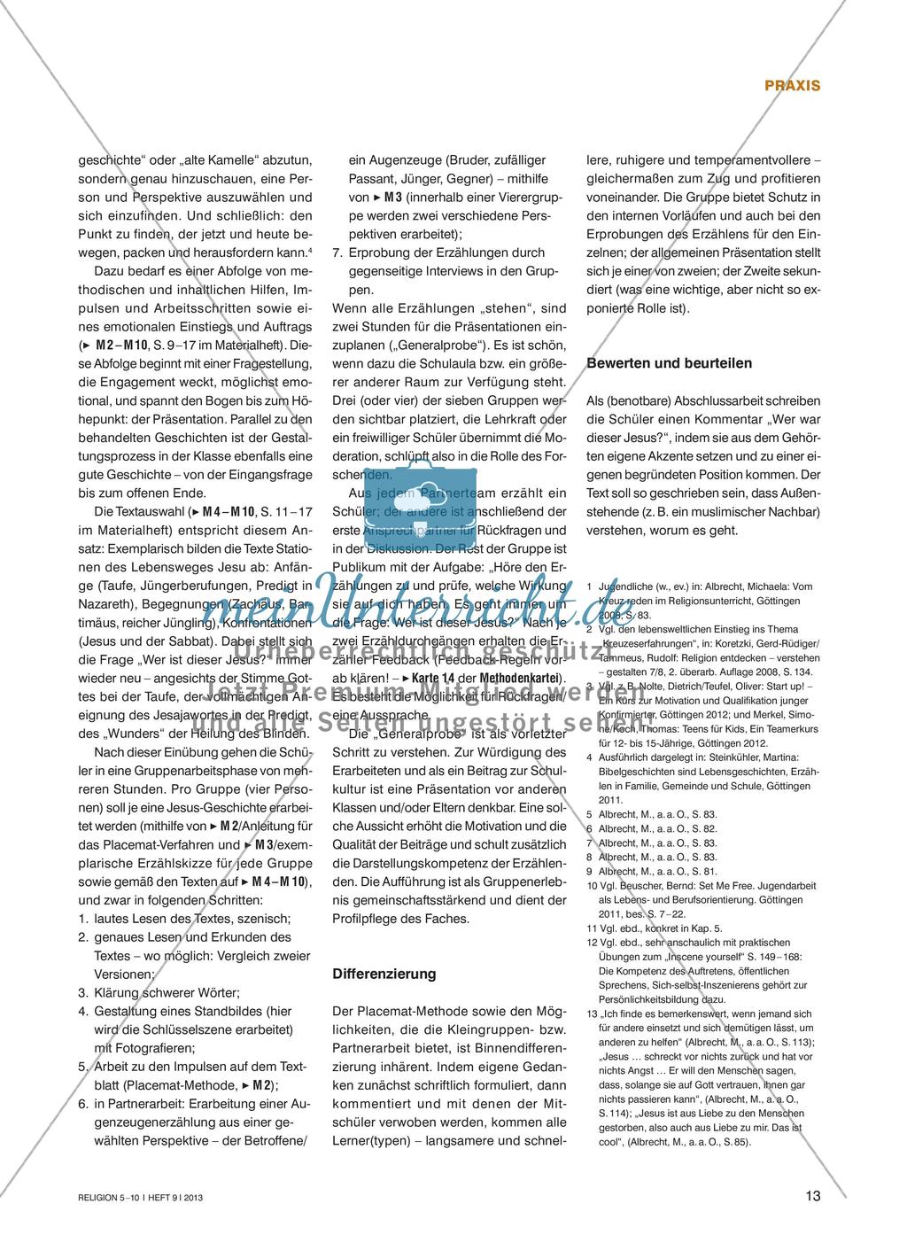 Damit die Erlösung nicht „wie ein Joghurt verfällt“ - Biblische Geschichten selbst erzählen, um sie zu verstehen Preview 3