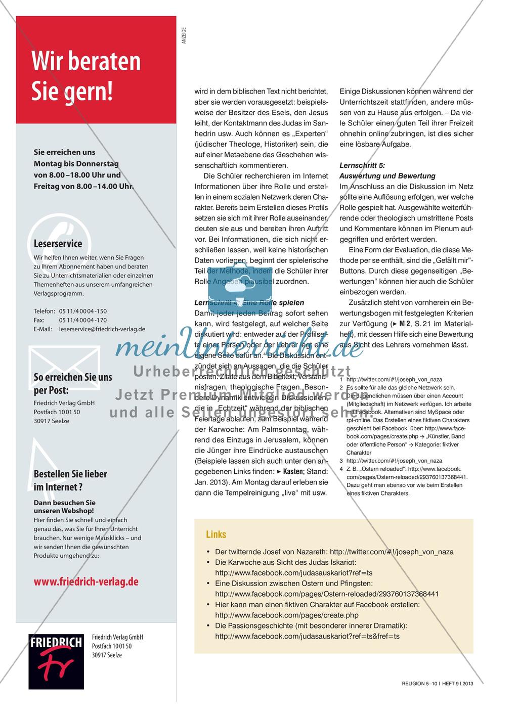 Wenn Josef twittern würde … - Mit biblischen Personen in sozialen Netzwerken kommunizieren Preview 3
