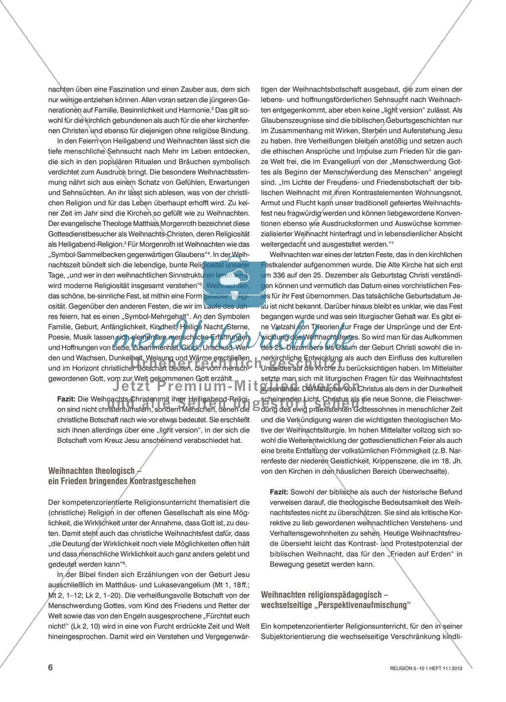 Weihnachten als Fest der Superlativen aus theologischer und gesellschaftlicher Perspektive Preview 3
